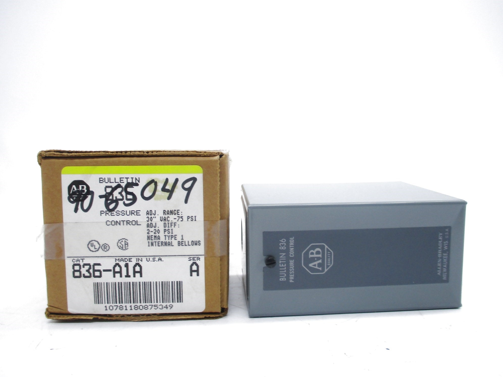 INDUSTRIAL SPARE PART 836-A1A SER. A 75PSI (BR/YL) NSMP