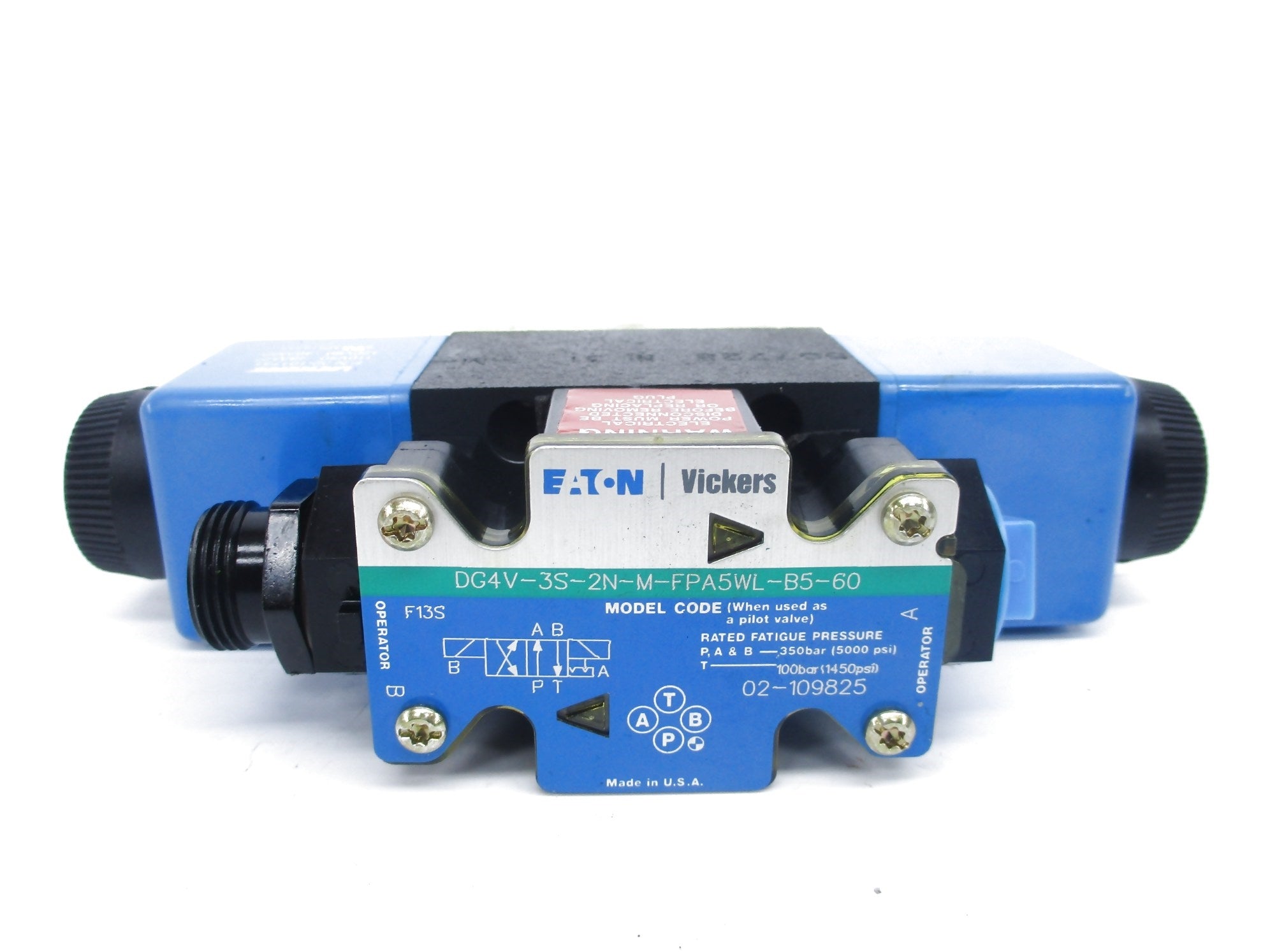 VICKERS DG4V-3S-2N-M-FPA5WL-B5-60 02-109825 110/120V .48/.46A 5000PSI NSNP