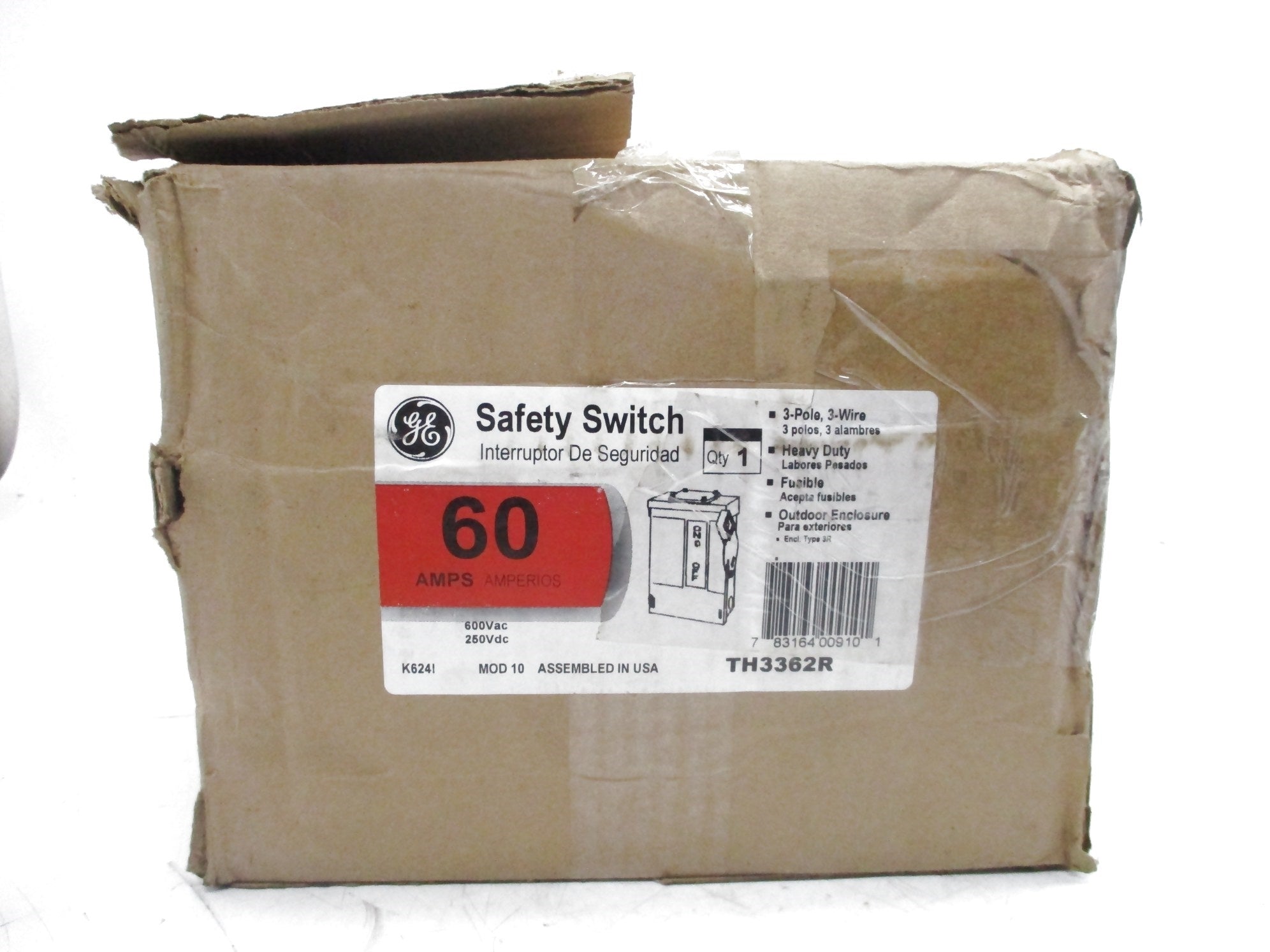 GENERAL ELECTRIC TH3362R 600VAC 60A NSMP