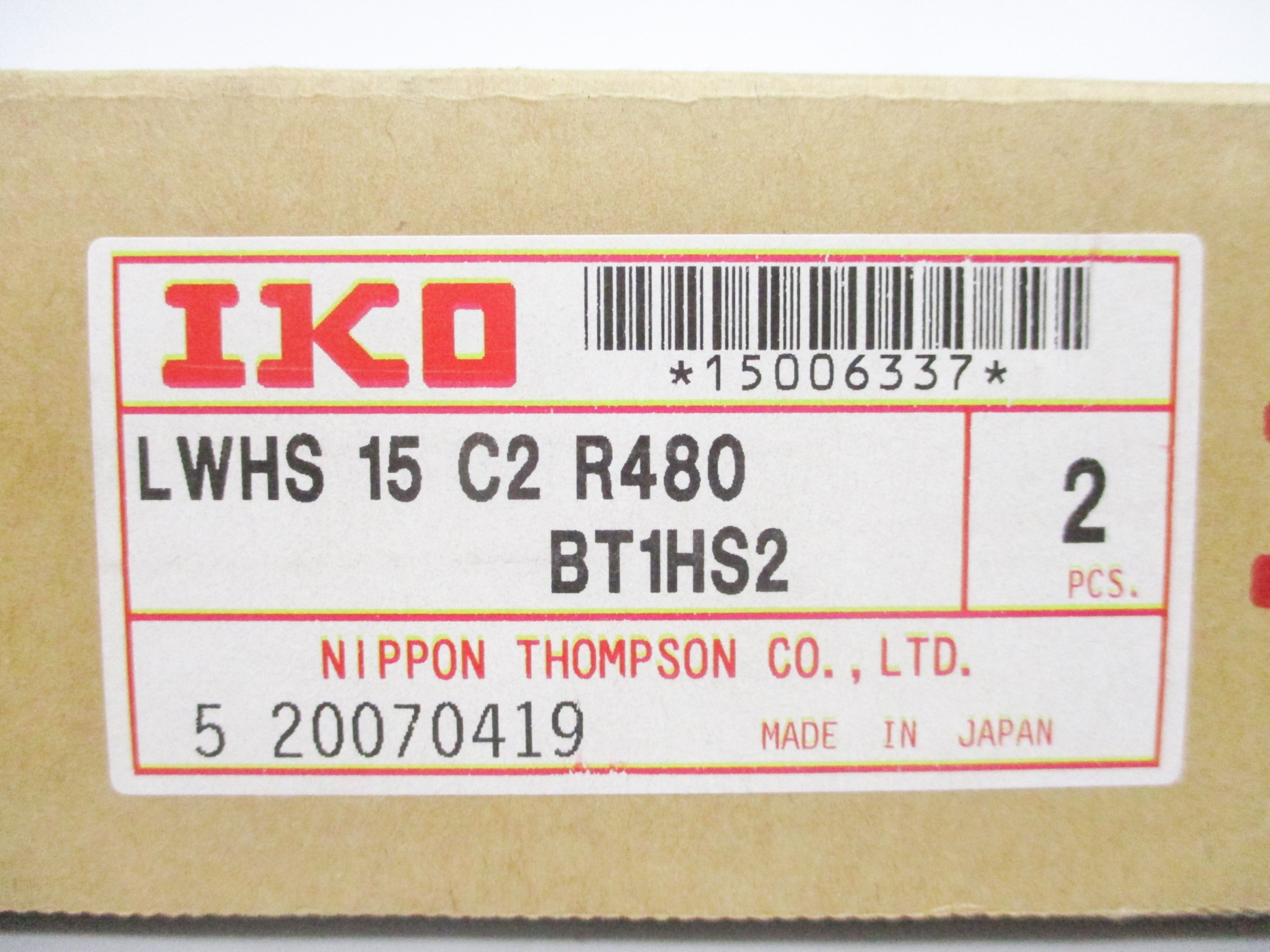 IKO LWHS15C2R480BT1HS2 NSMP