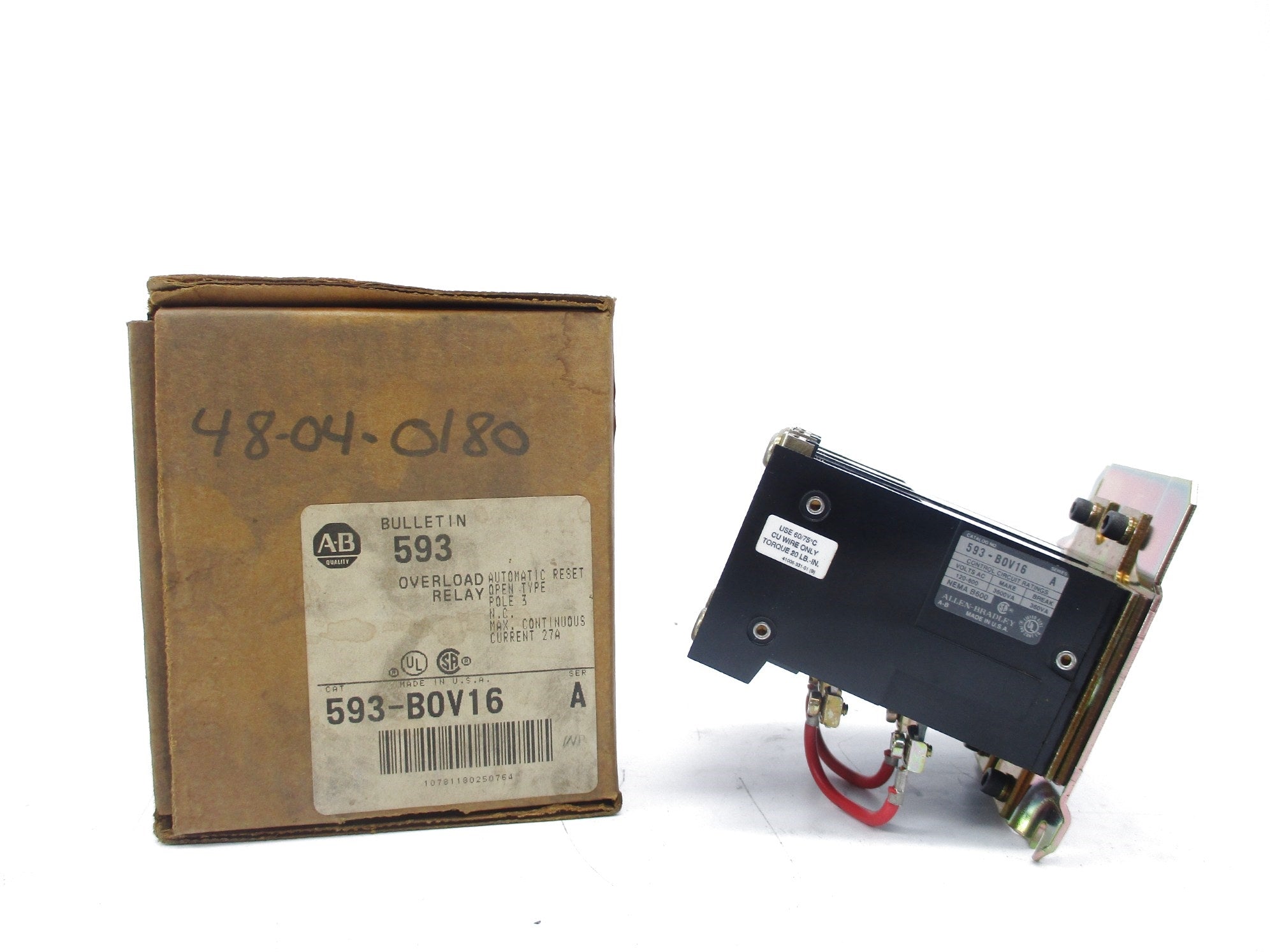 INDUSTRIAL SPARE PART 593-BOV16 SER. A 27A (BR/WH) NSMP