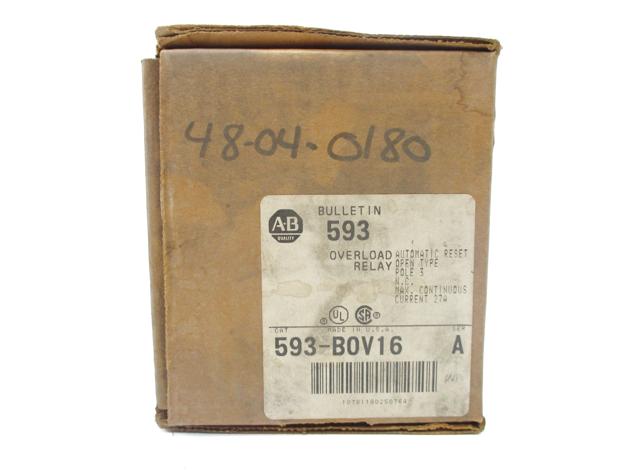 INDUSTRIAL SPARE PART 593-BOV16 SER. A 27A (BR/WH) NSMP