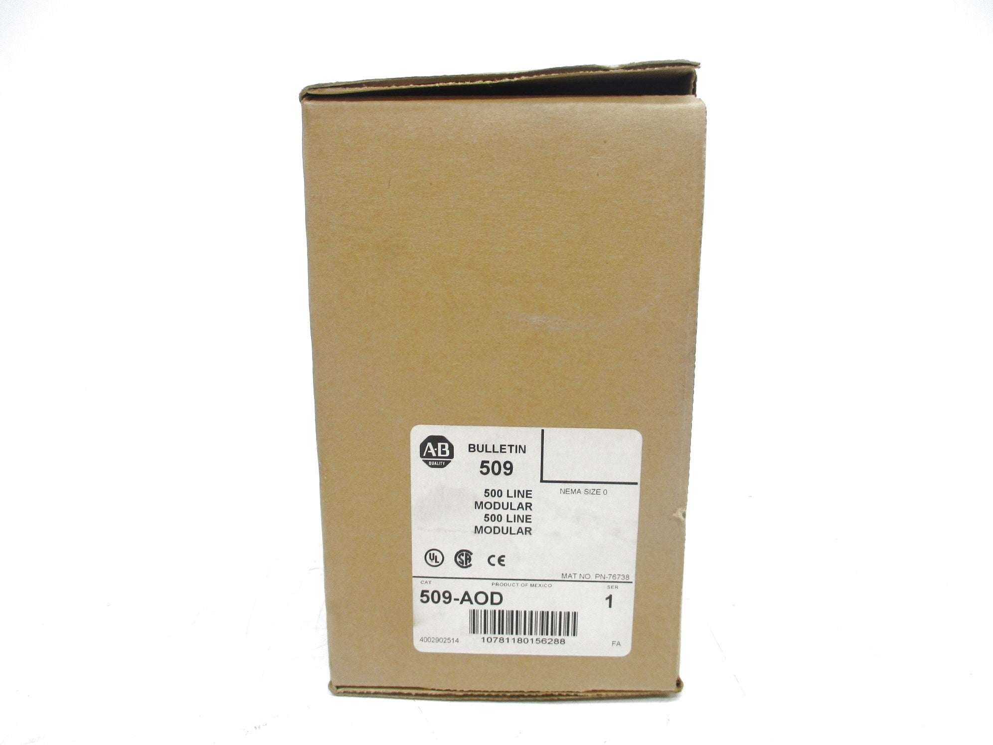 ALLEN BRADLEY 509-AOD SER. 1 110/115-120V 18A (BR/WH) NSMP