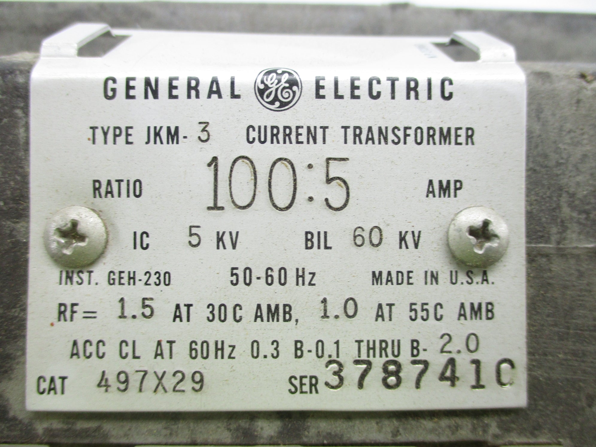 GENERAL ELECTRIC 497X29 UNMP
