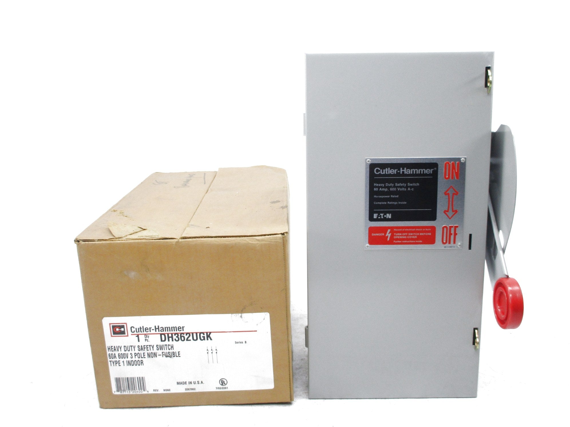 CUTLER HAMMER DH362UGK SER. B 600VAC 60A NSMP