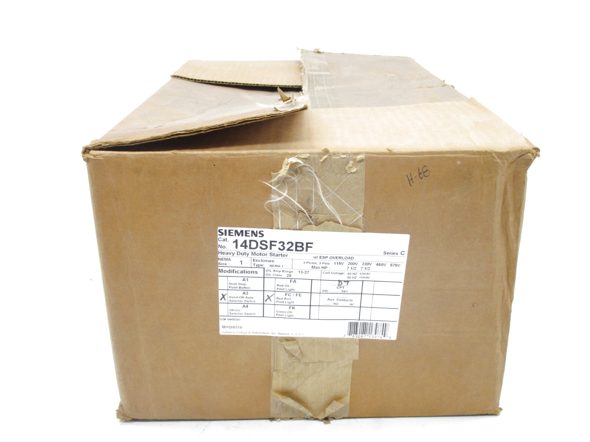 SIEMENS 14DSF32BF SER. C NSMP