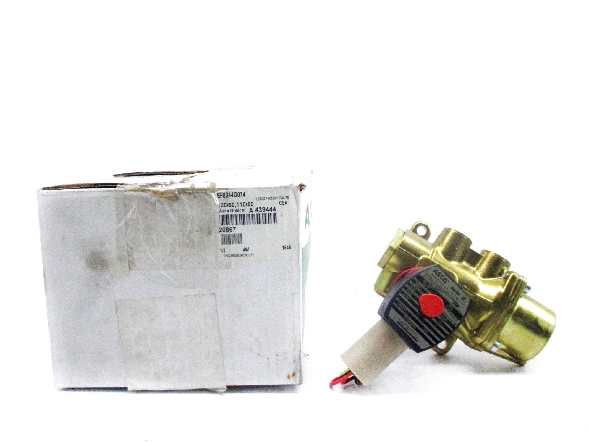 ASCO EF8344G074 110/120V 1/2"NSMP