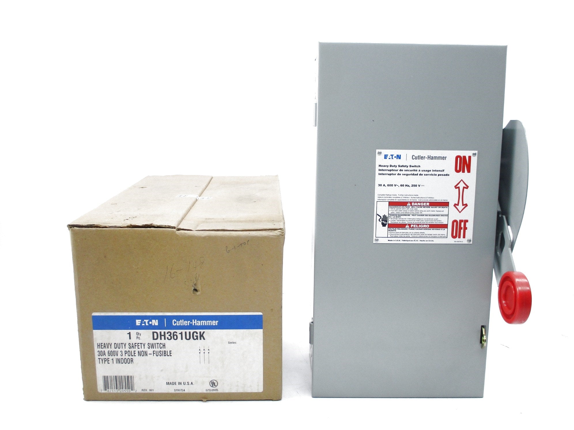 EATON DH361UGK 600VAC 30A REV. 2 NSMP