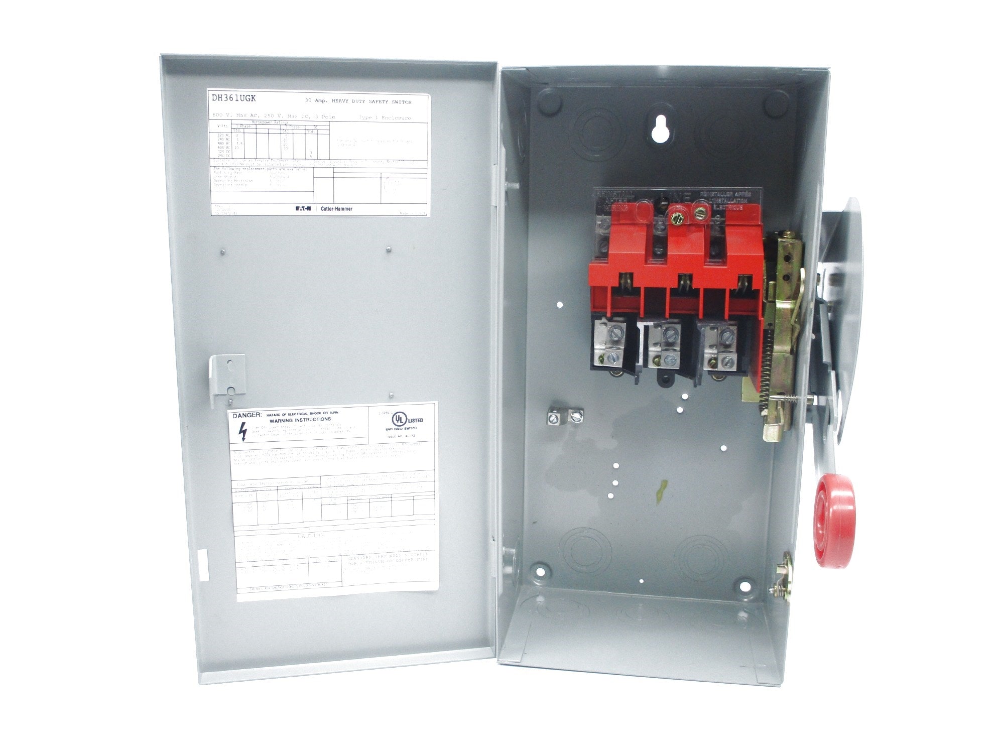 EATON DH361UGK 600VAC 30A REV. 2 NSMP
