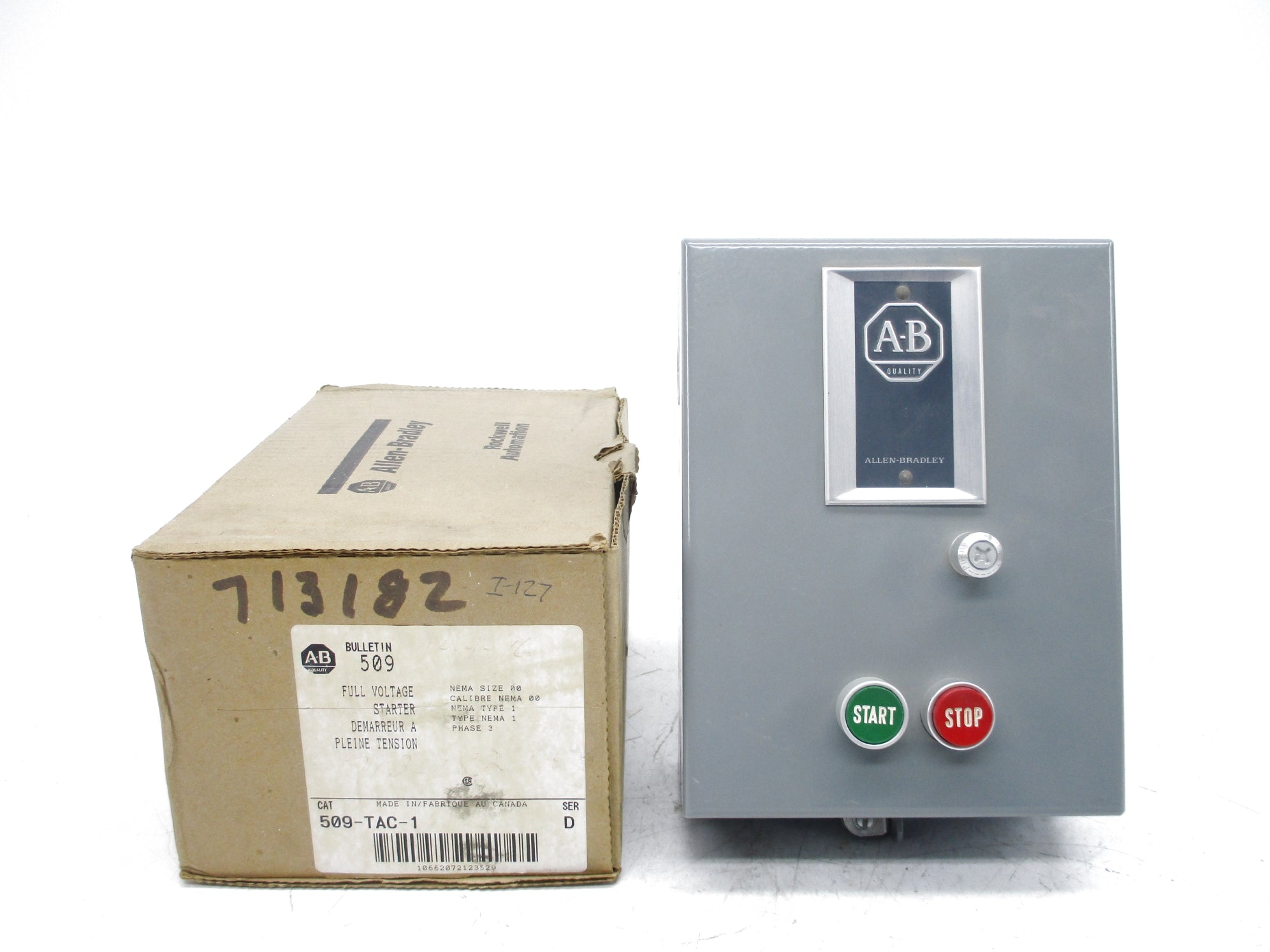 ALLEN BRADLEY 509-TAC-1 SER. D (BR/WH) NSMP