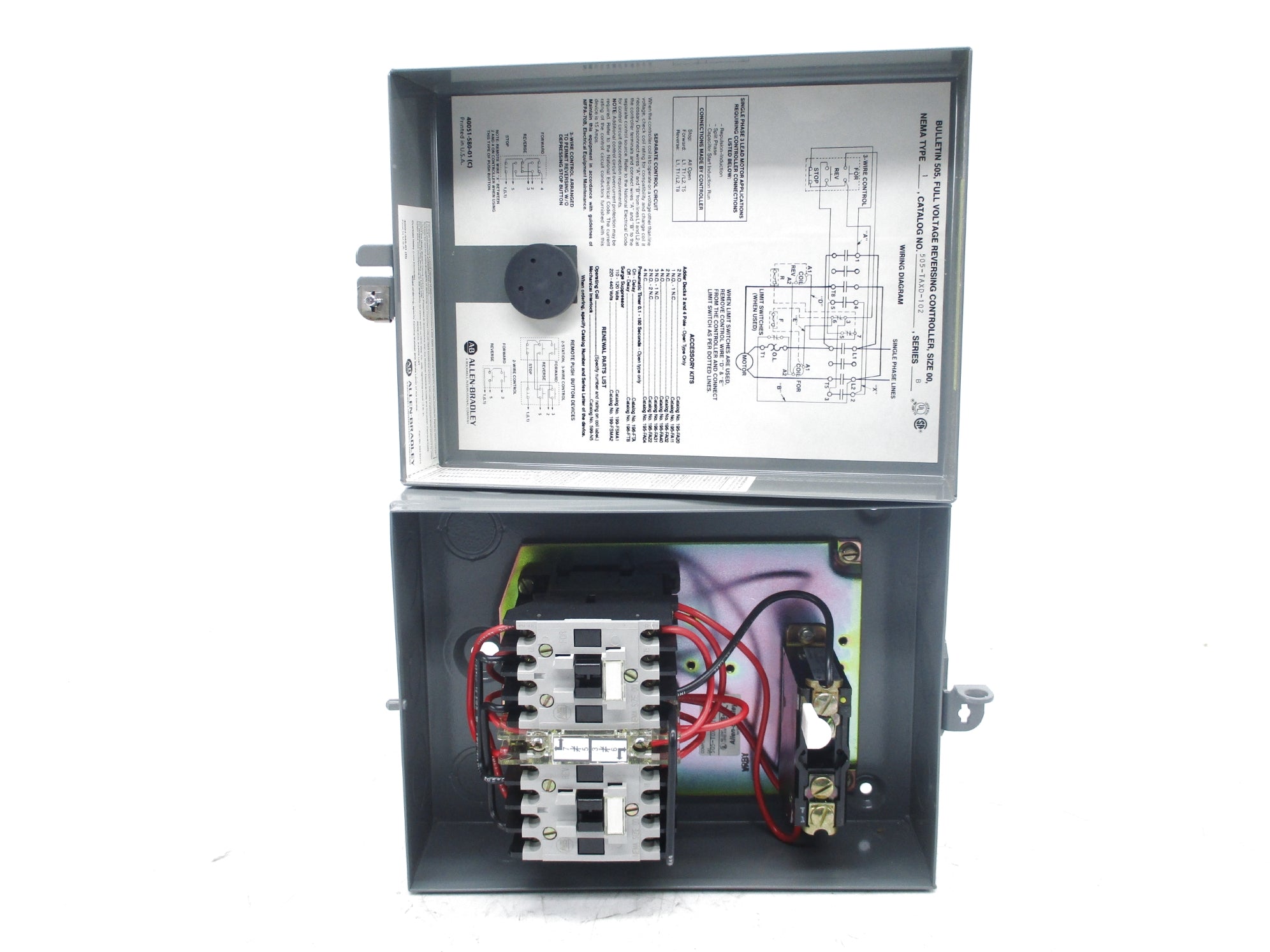 ALLEN BRADLEY 505-TAXD-102 SER. B (BR/WH) NSMP