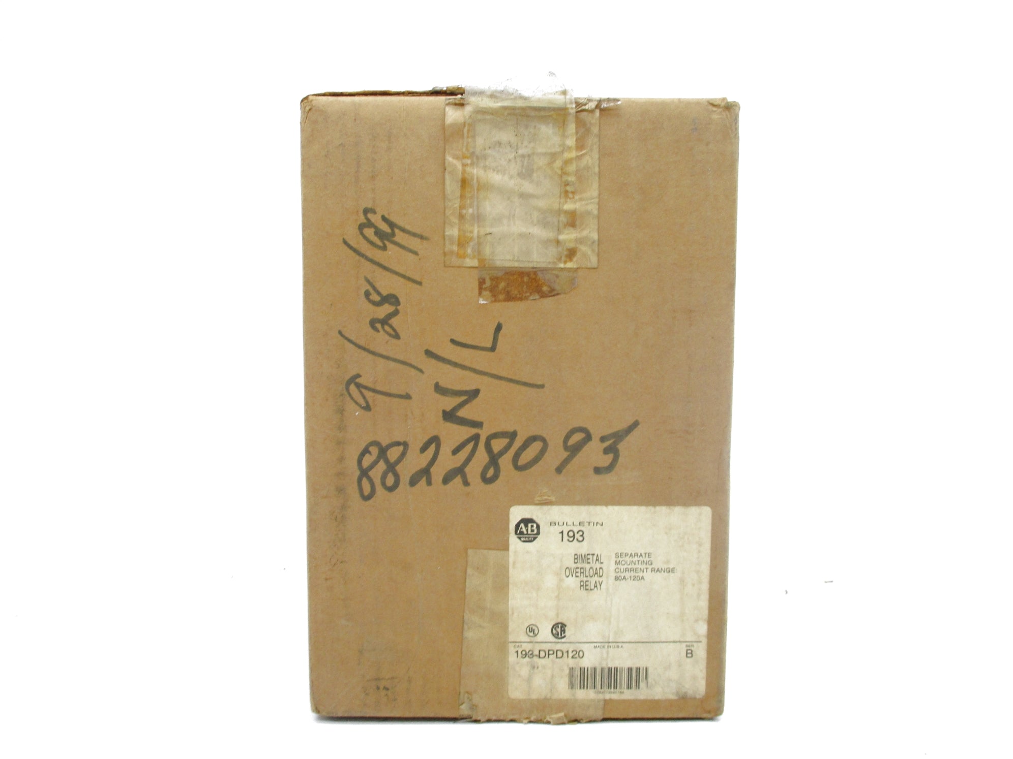 INDUSTRIAL SPARE PART 193-DPD120 SER. B 1500V 80-120A (BR/WH) NSMP