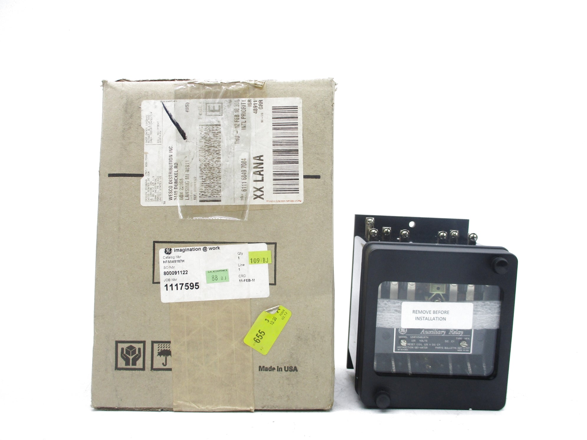 GENERAL ELECTRIC 12HFA54B187H 125V NSMP