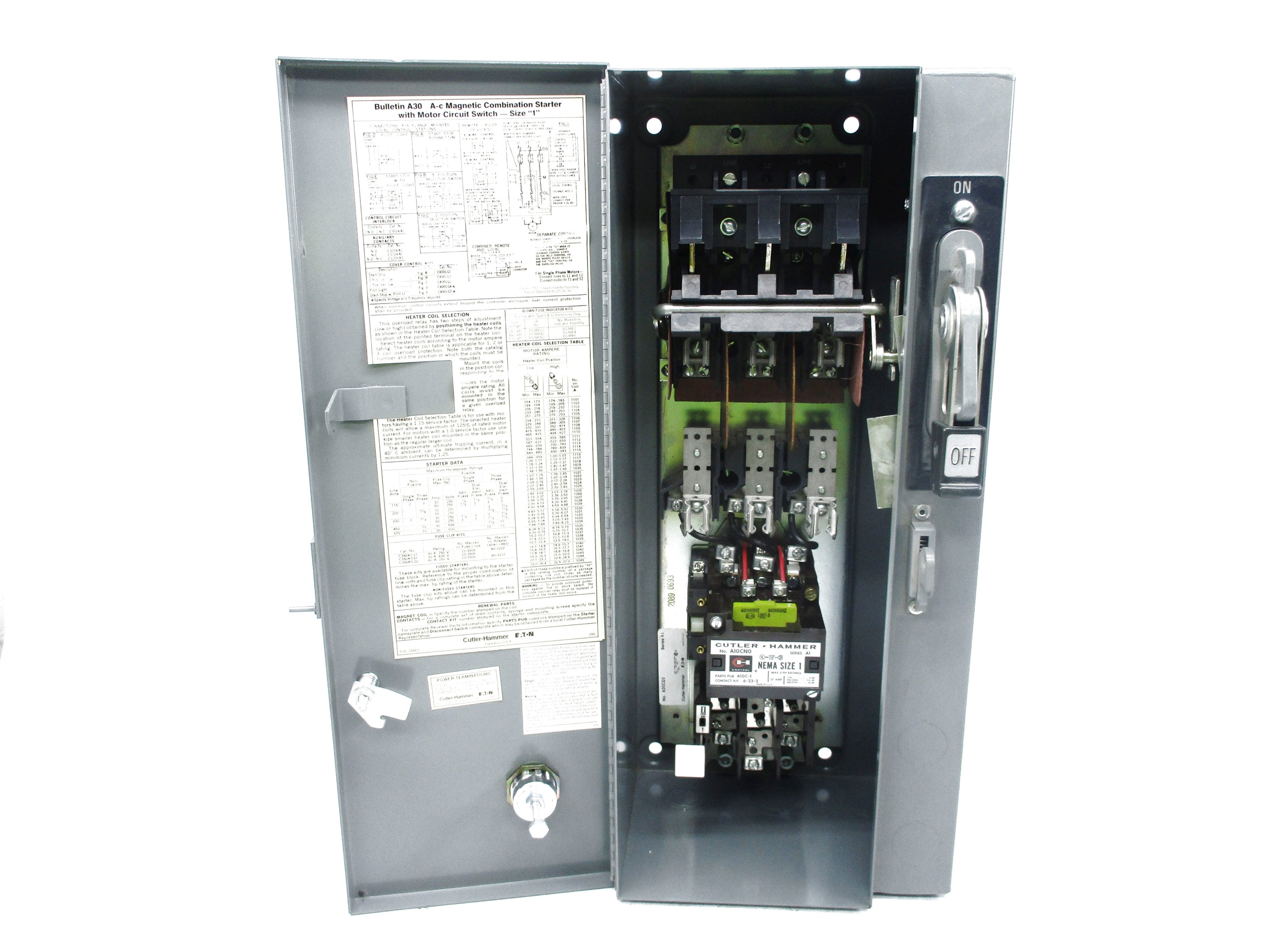CUTLER HAMMER A30CG0C61 SER. A1 NSMP