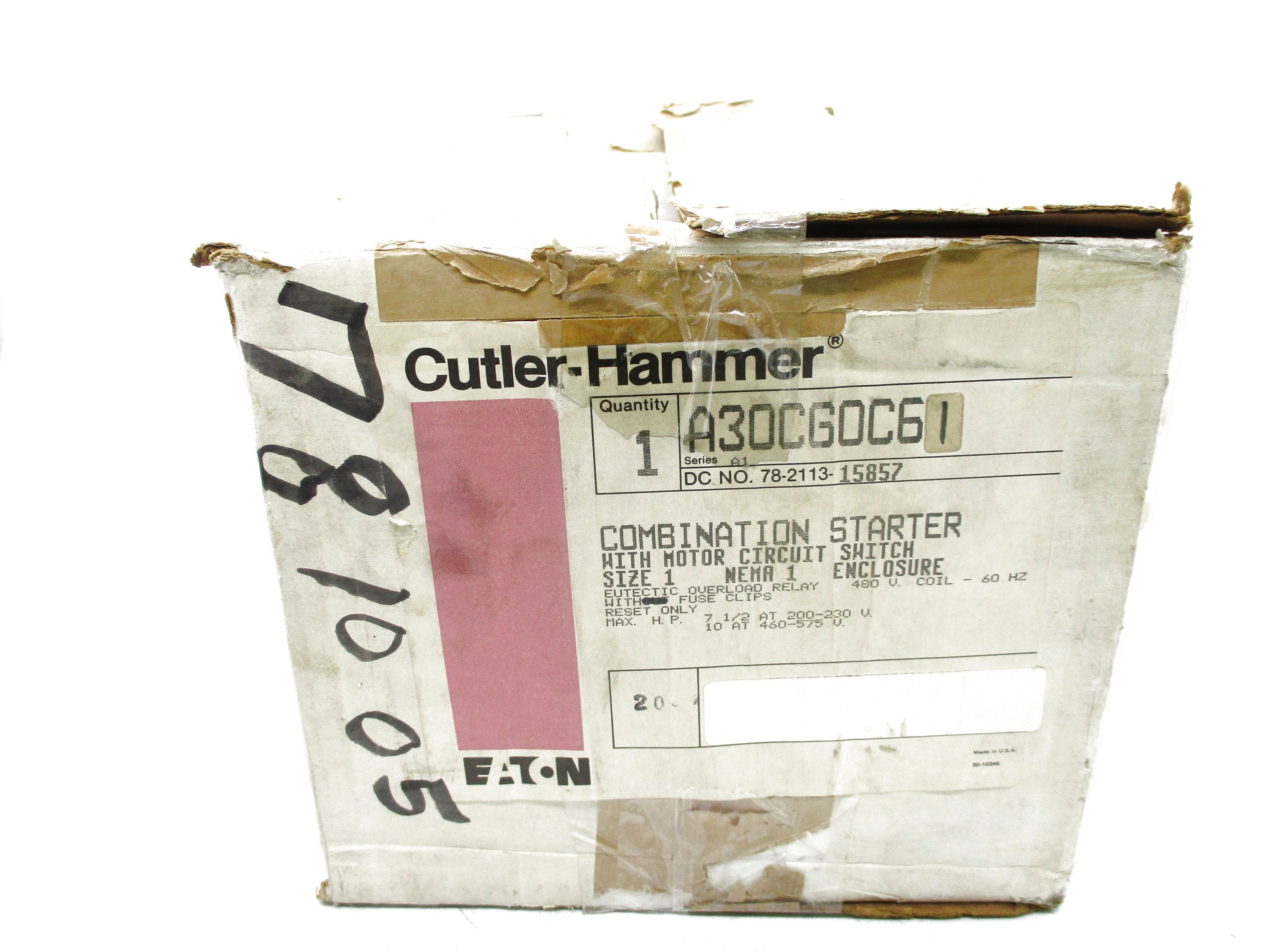 CUTLER HAMMER A30CG0C61 SER. A1 NSMP