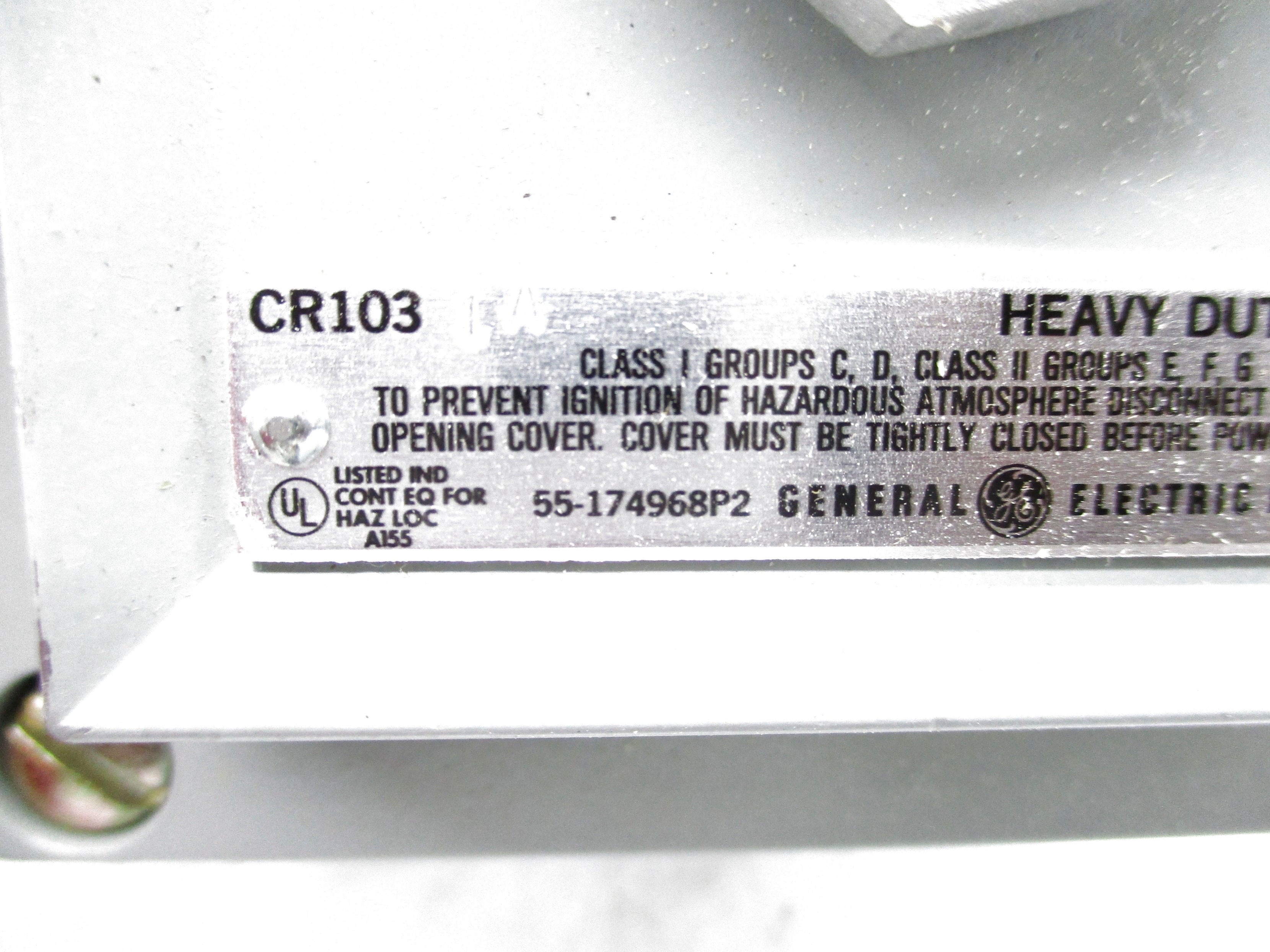 GENERAL ELECTRIC CR1031A NSNP