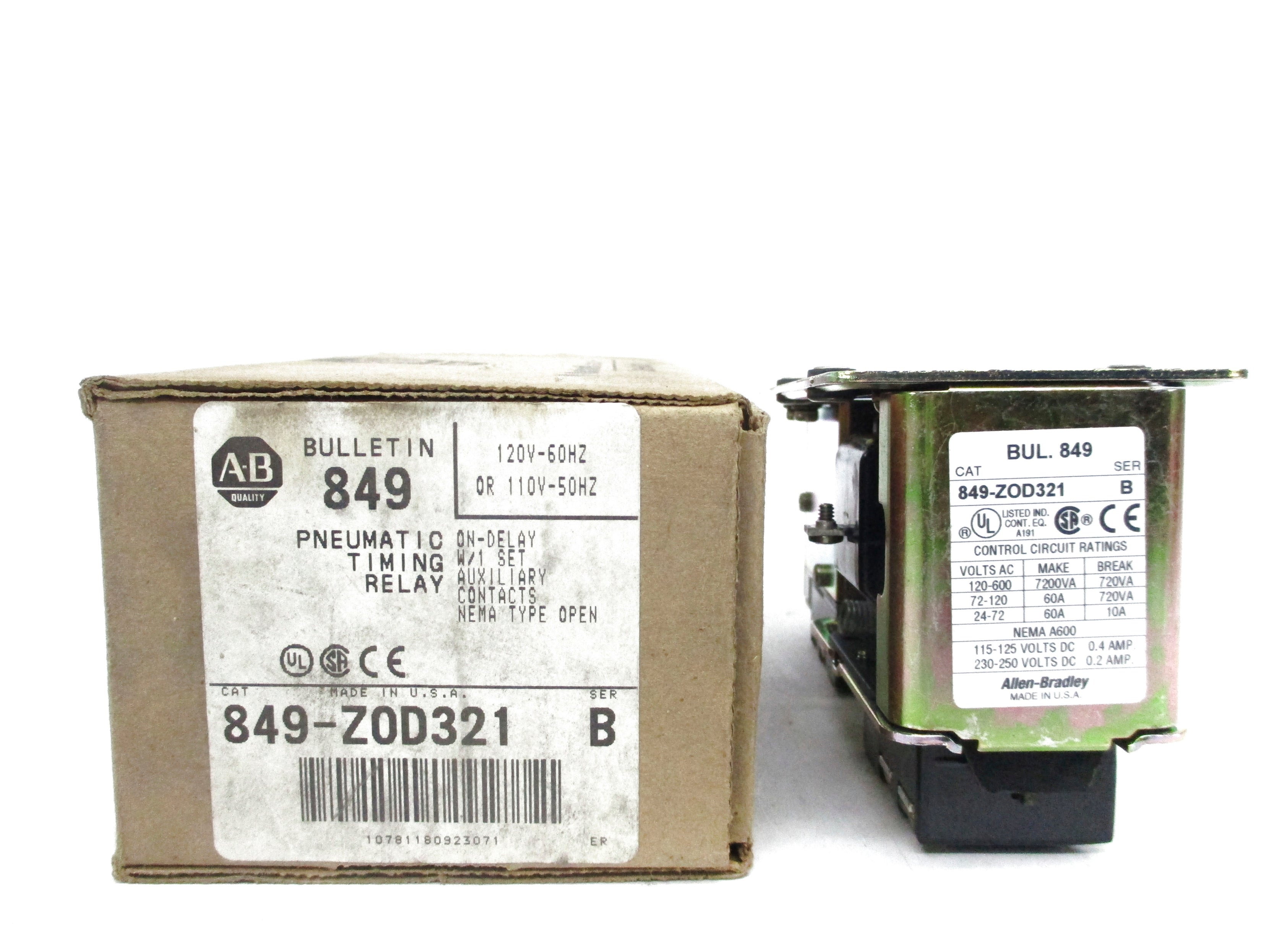 INDUSTRIAL SPARE PART 849-ZOD321 SER. B 110/120V (BR/WH) NSMP