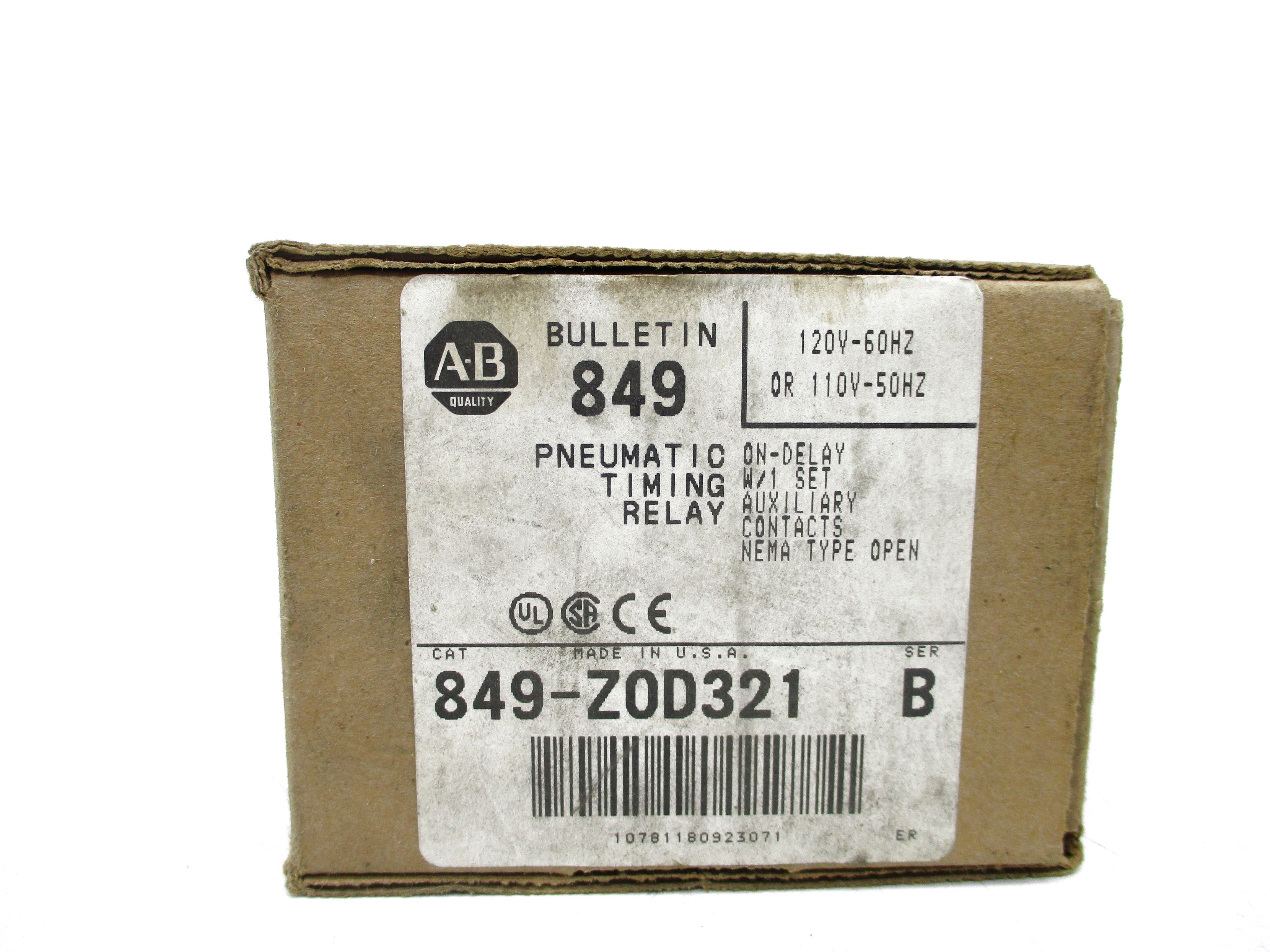 INDUSTRIAL SPARE PART 849-ZOD321 SER. B 110/120V (BR/WH) NSMP