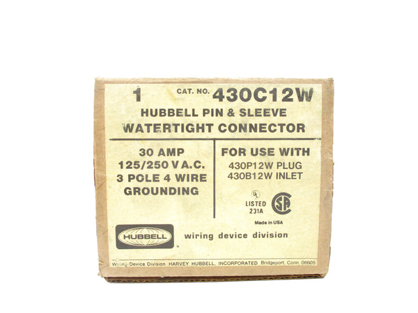 HUBBELL 430C12W NSMP