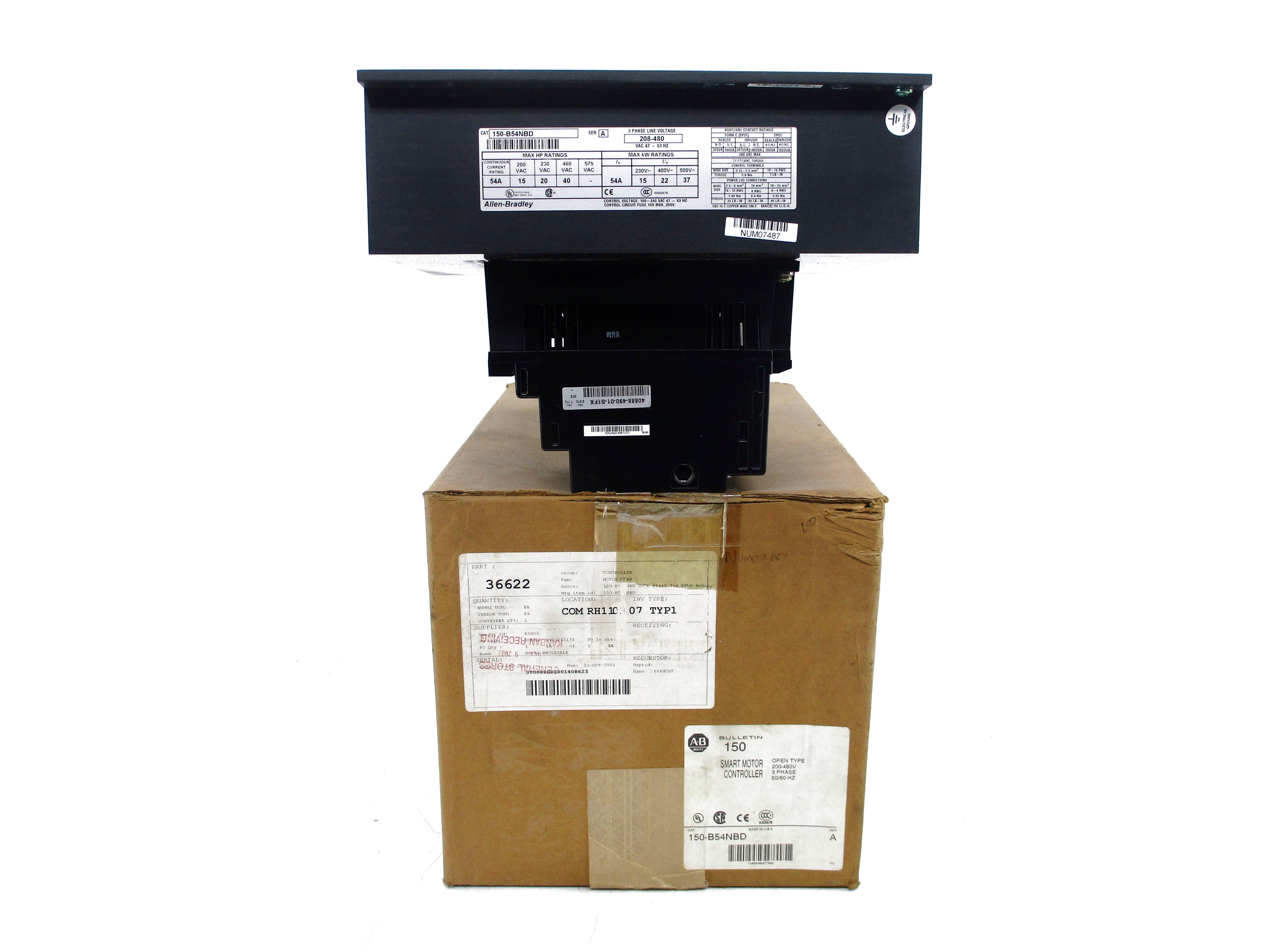 ALLEN BRADLEY 150-B54NBD SER. A (BR/WH) NSMP