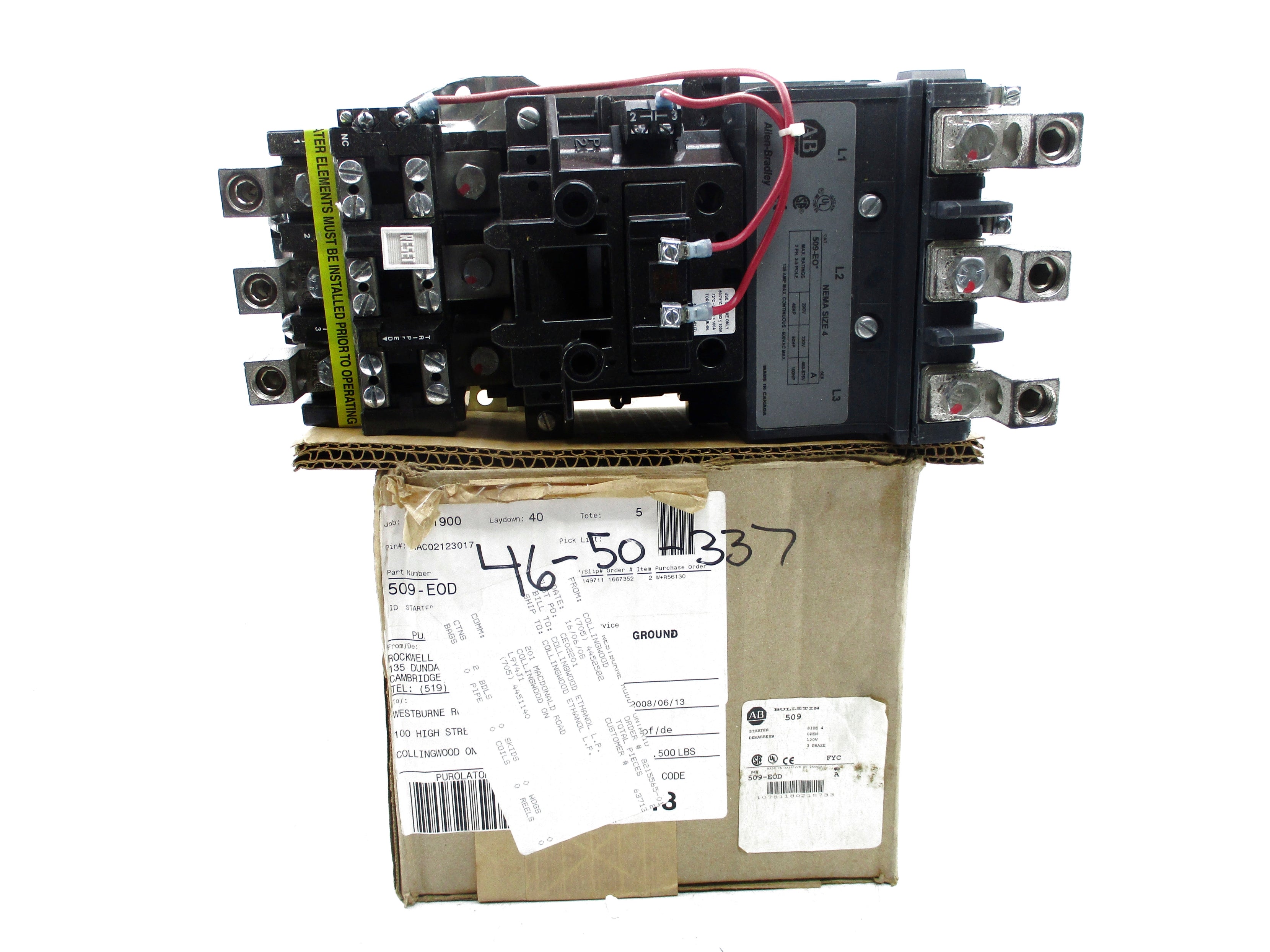 INDUSTRIAL SPARE PART 509-EOD SER. A (BR/WH) NSMP