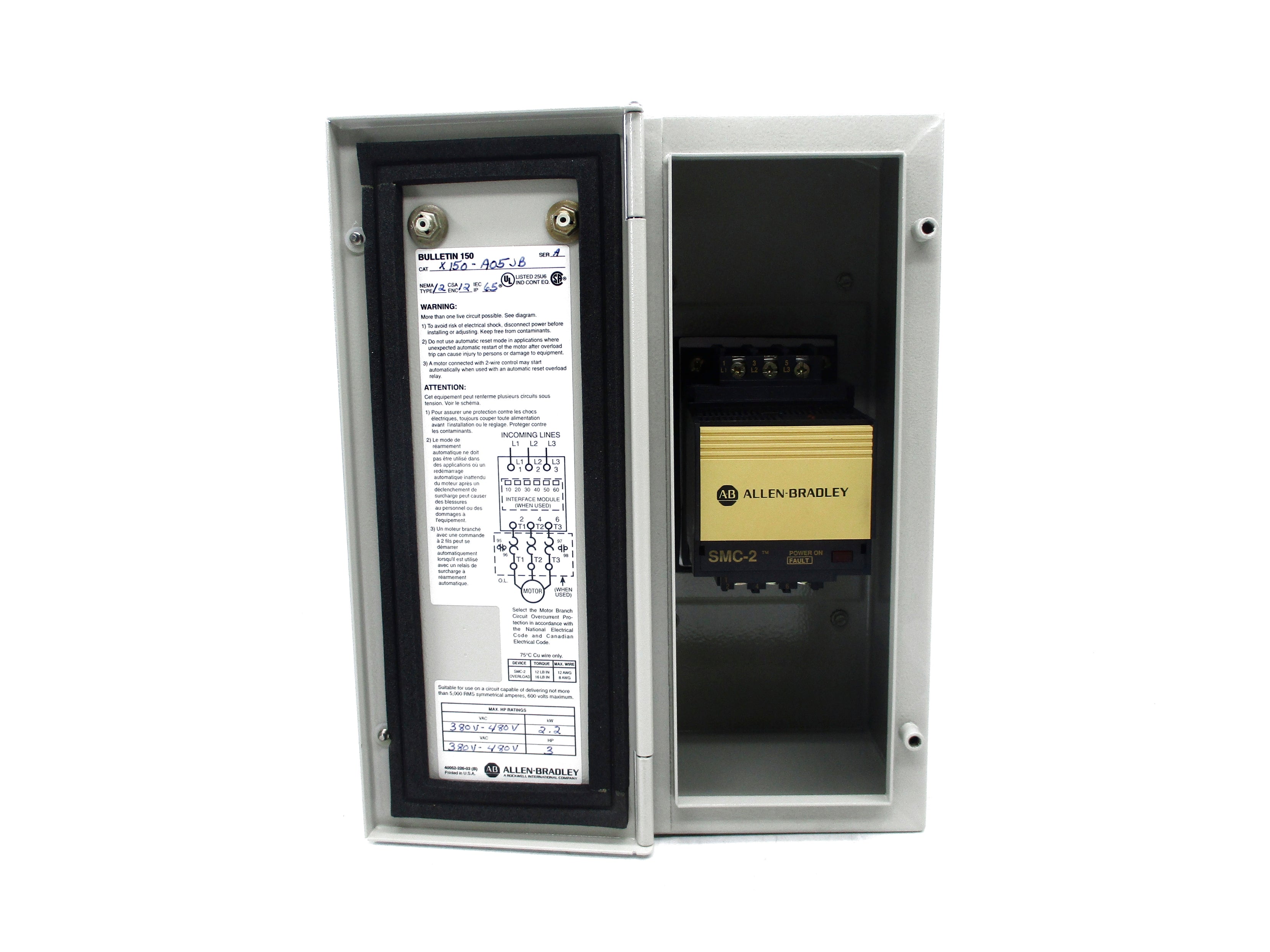 ALLEN BRADLEY 150-A05JB SER. A (BR/YL) NSMP