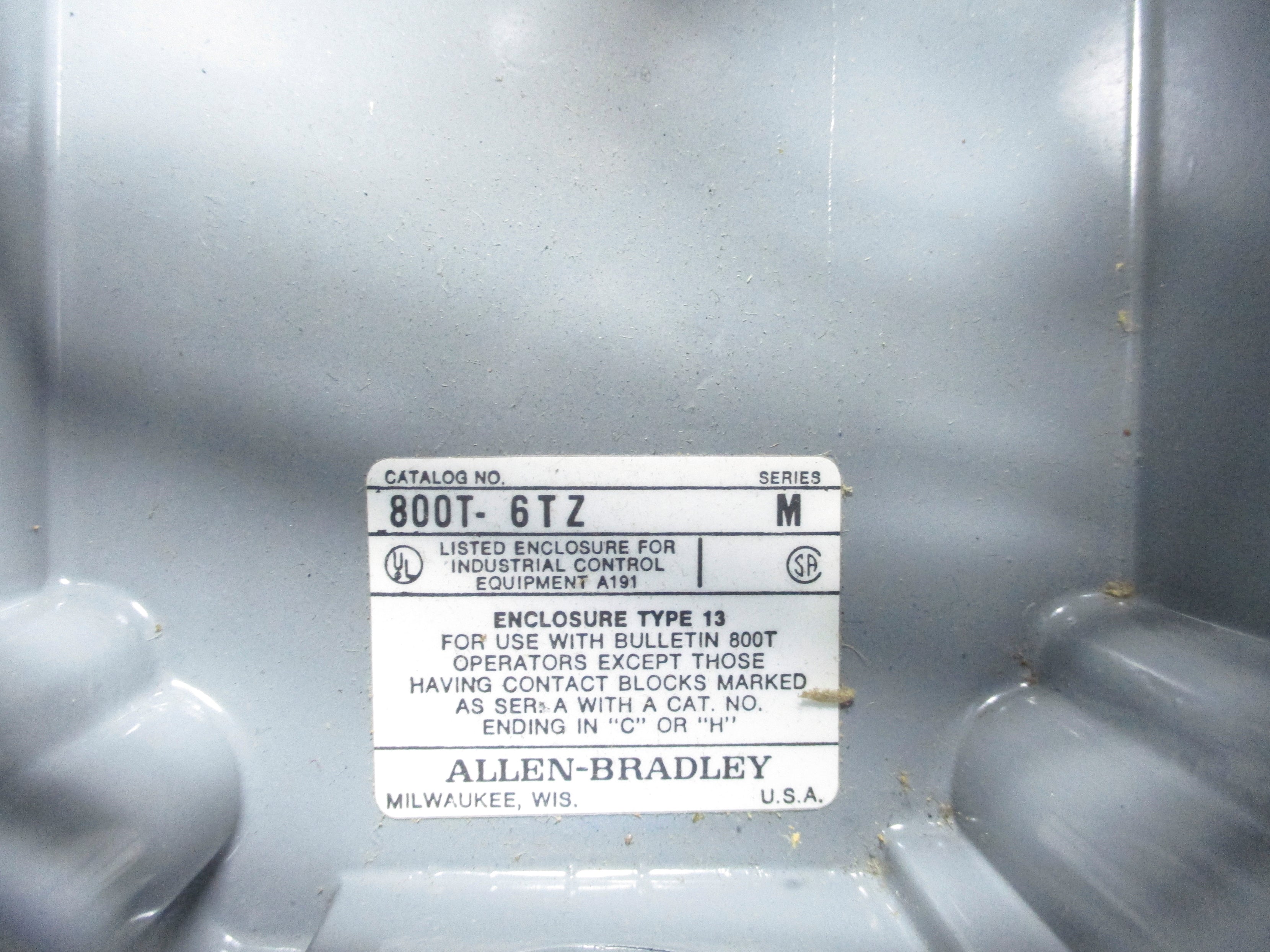 ALLEN BRADLEY 800T-6TZ SER. M NSNP