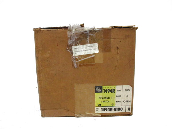 ALLEN BRADLEY 1494R-N100 SER. A 100A (BR/YL) NSMP