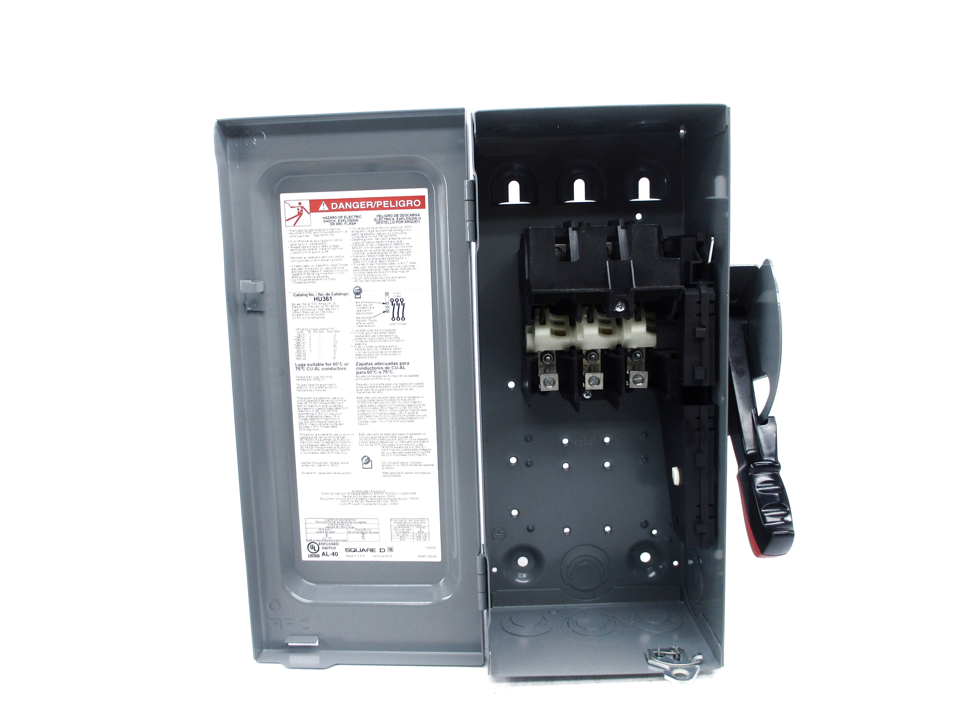 SQUARE D HU361 SER. F05 600V 30A NSNP