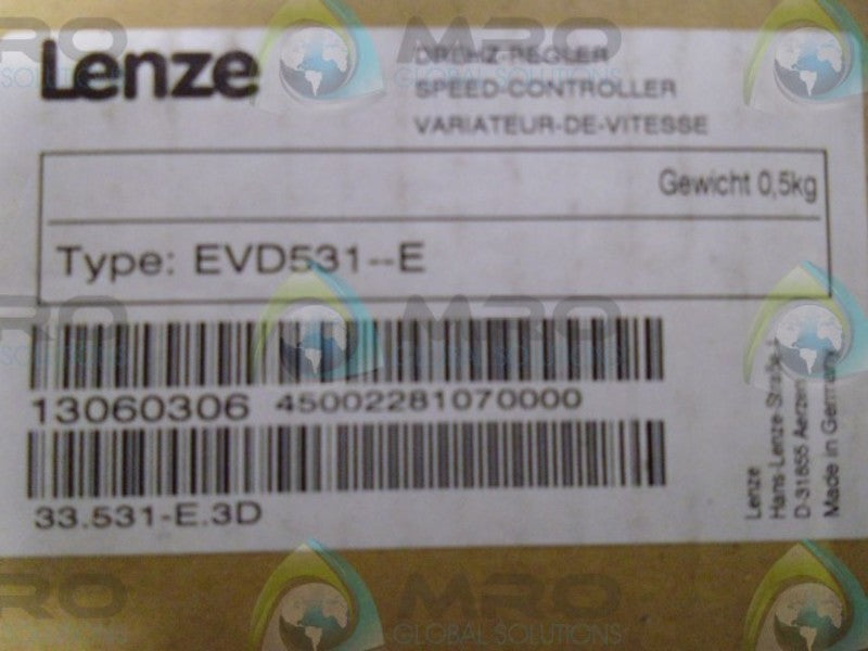 LENZE EVD531-3 NSMP