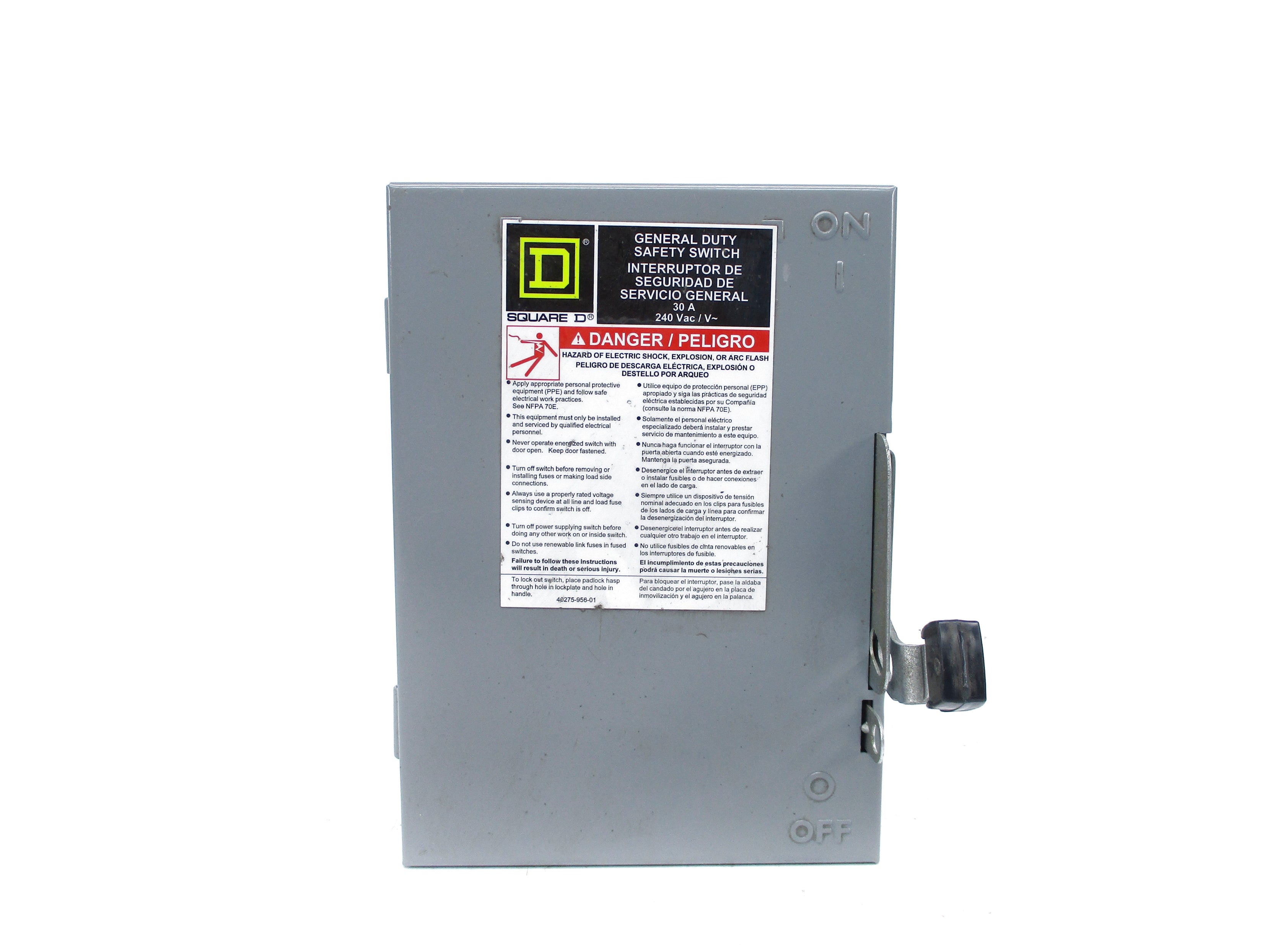 SQUARE D D221N SER. E3 240VAC 30A NSNP