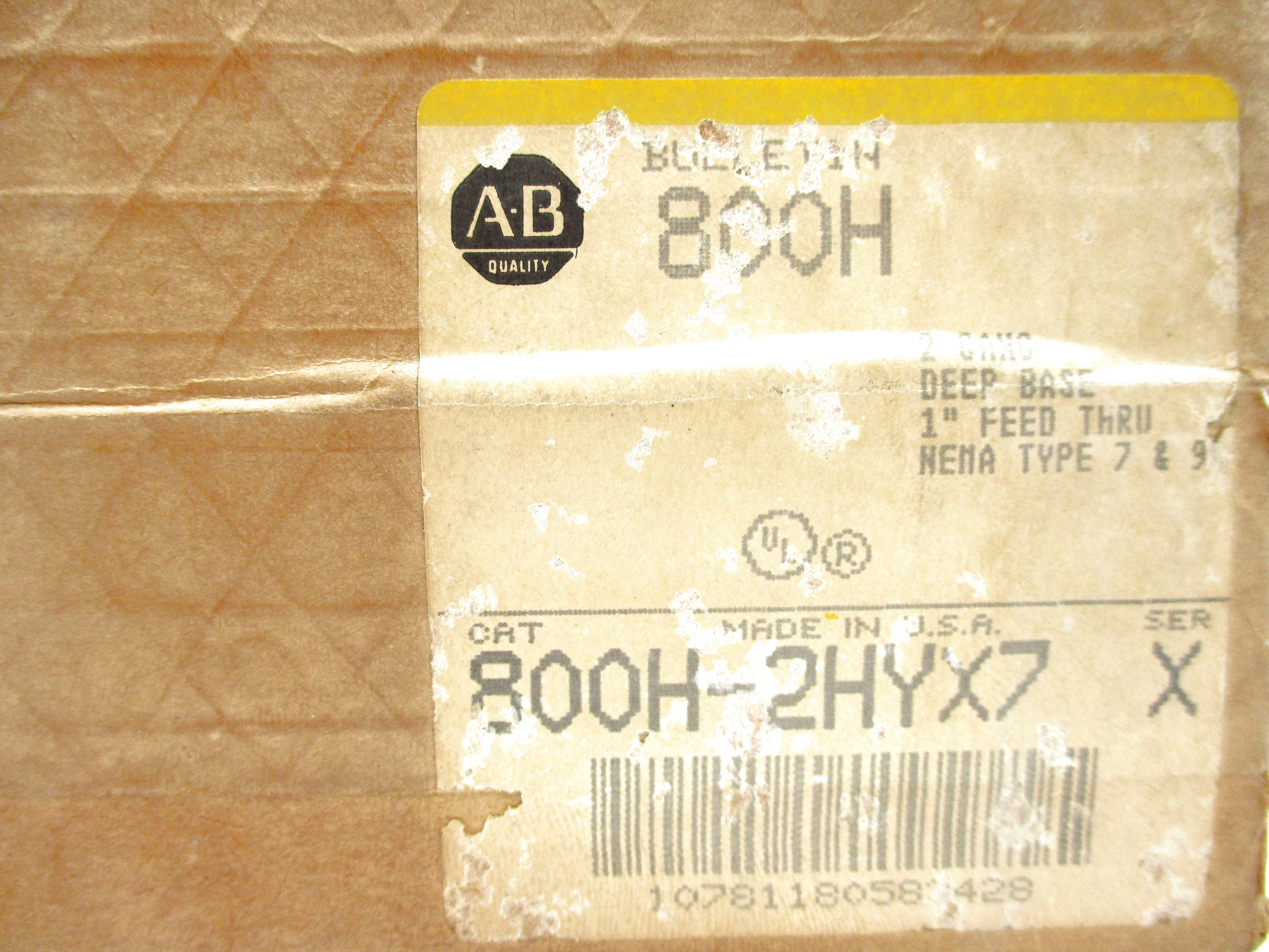 INDUSTRIAL SPARE PART 800H-2HYX7 SER. X (BR/YL) NSFS