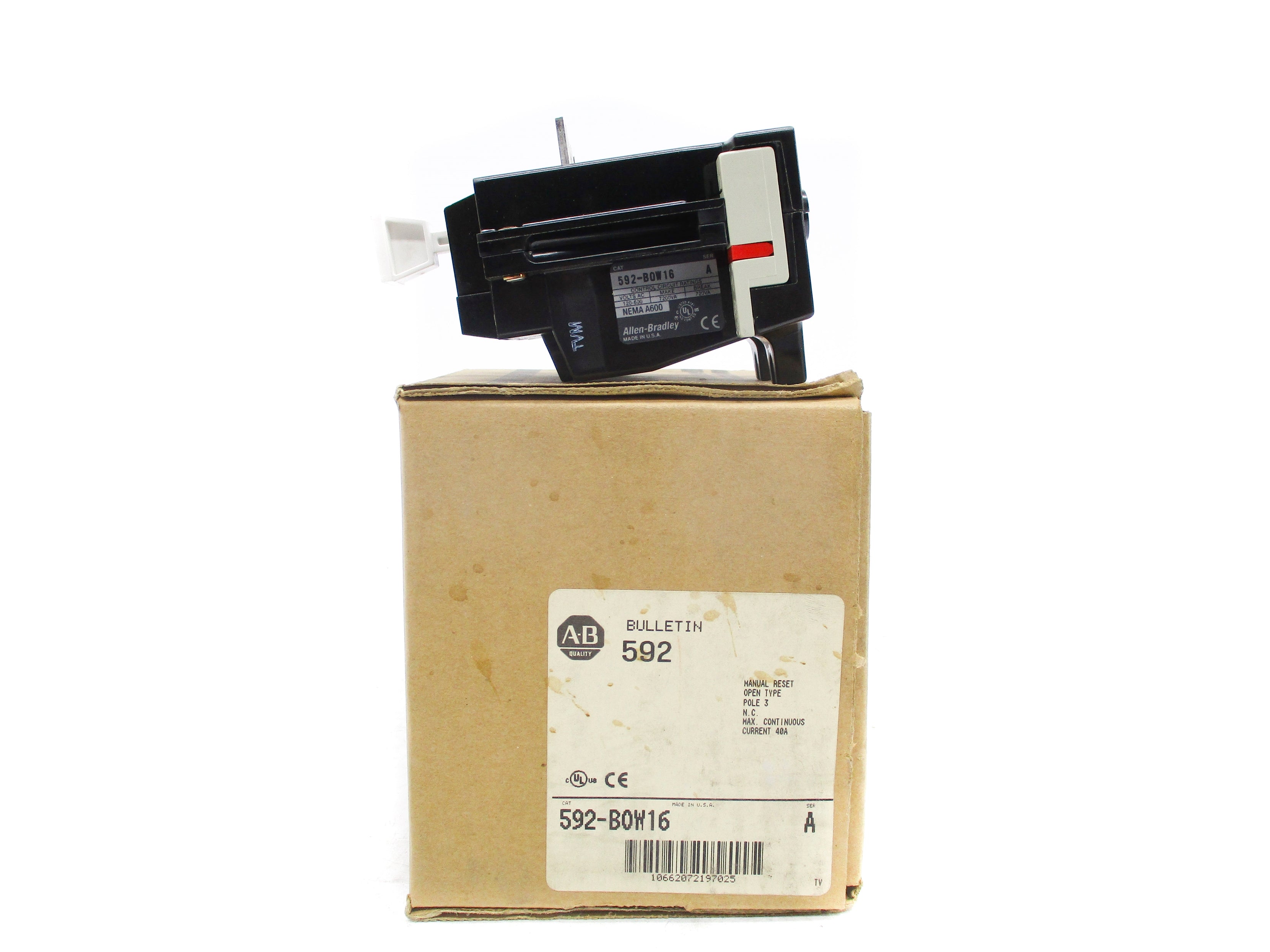 INDUSTRIAL SPARE PART 592-BOW16 SER. A 40A (BR/WH) NSMP