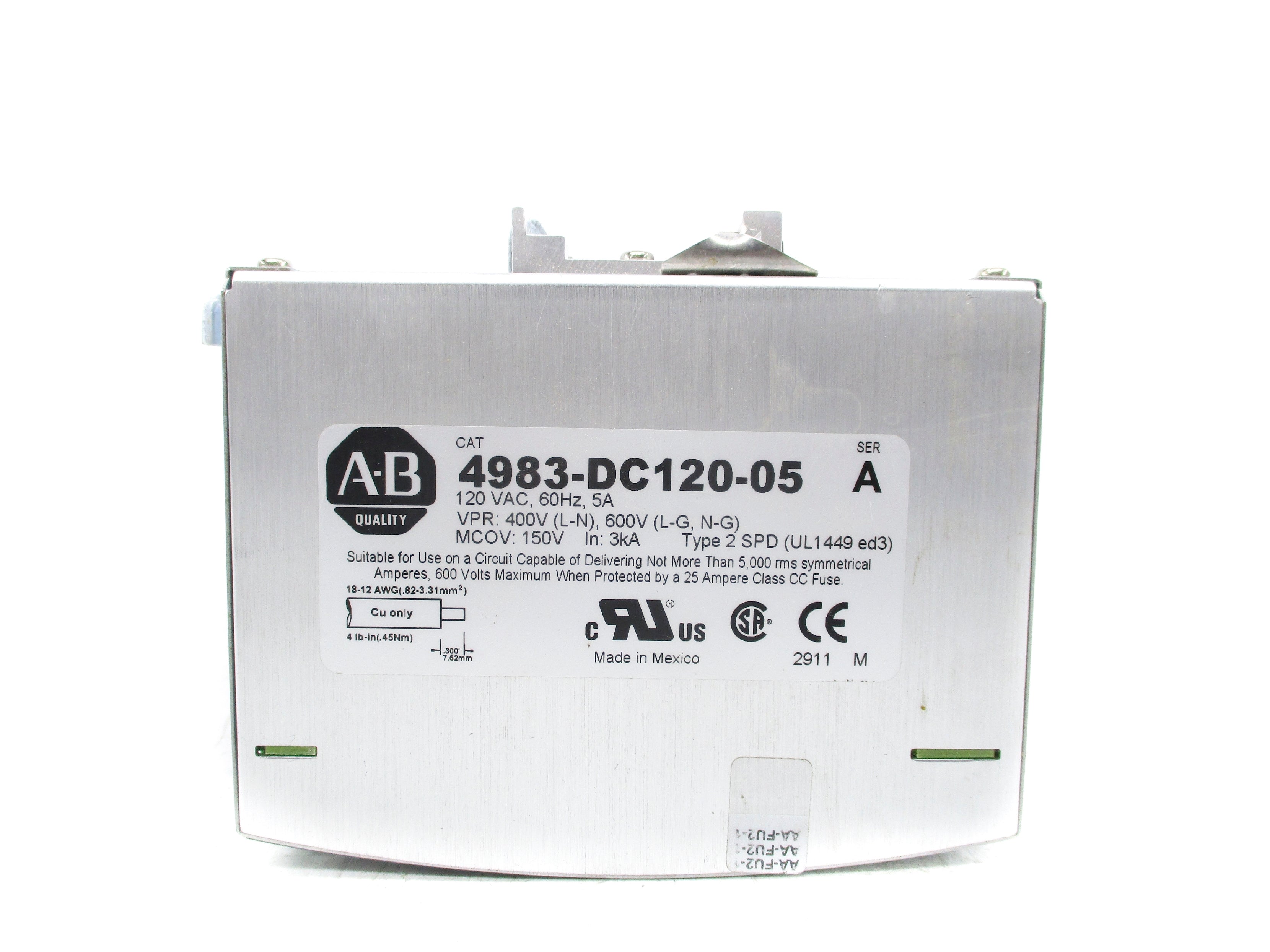 INDUSTRIAL SPARE PART 4983-DC120-05 SER. A NSNP