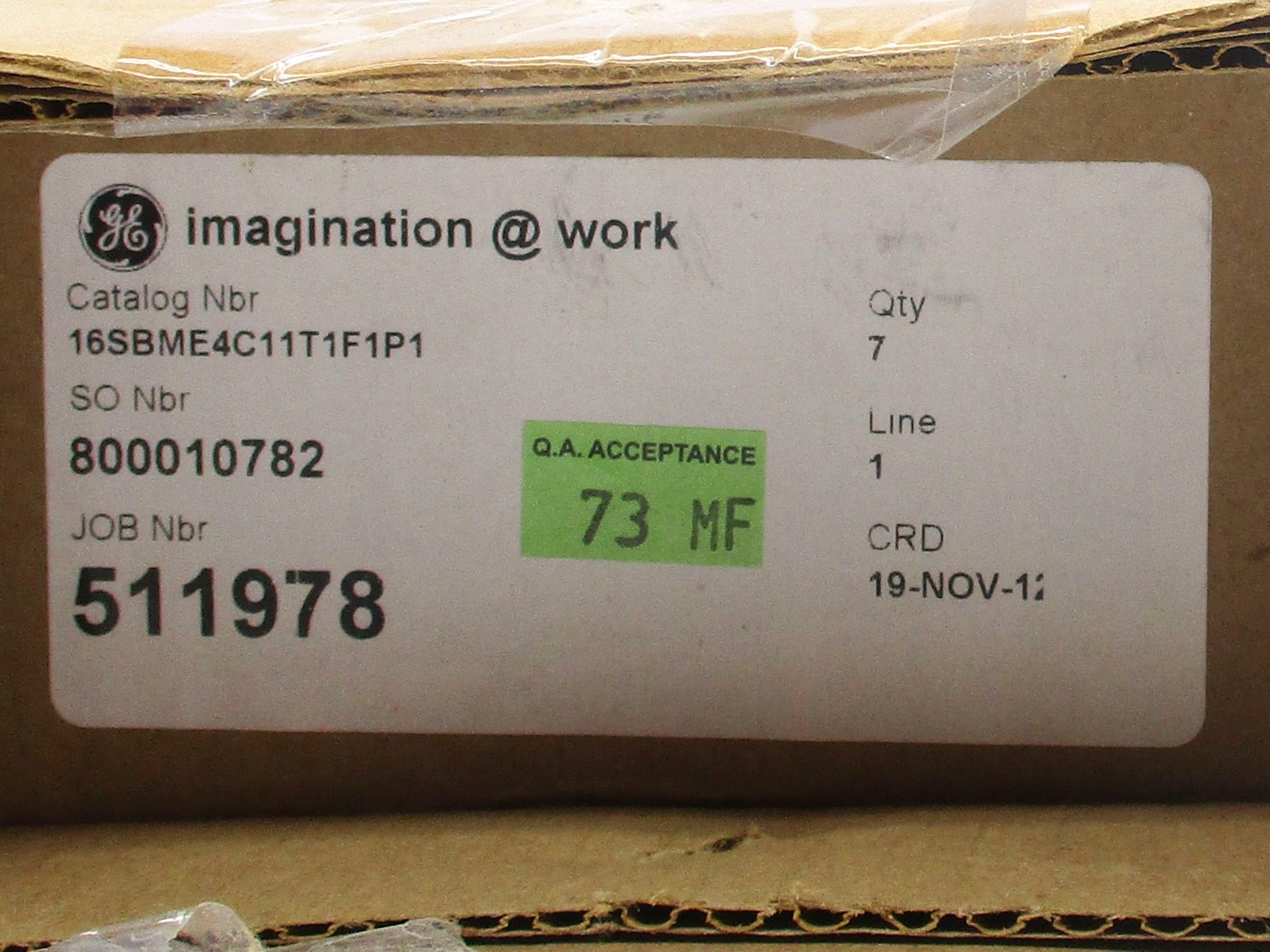 GENERAL ELECTRIC 16SBME4C11T1F1P1 NSMP