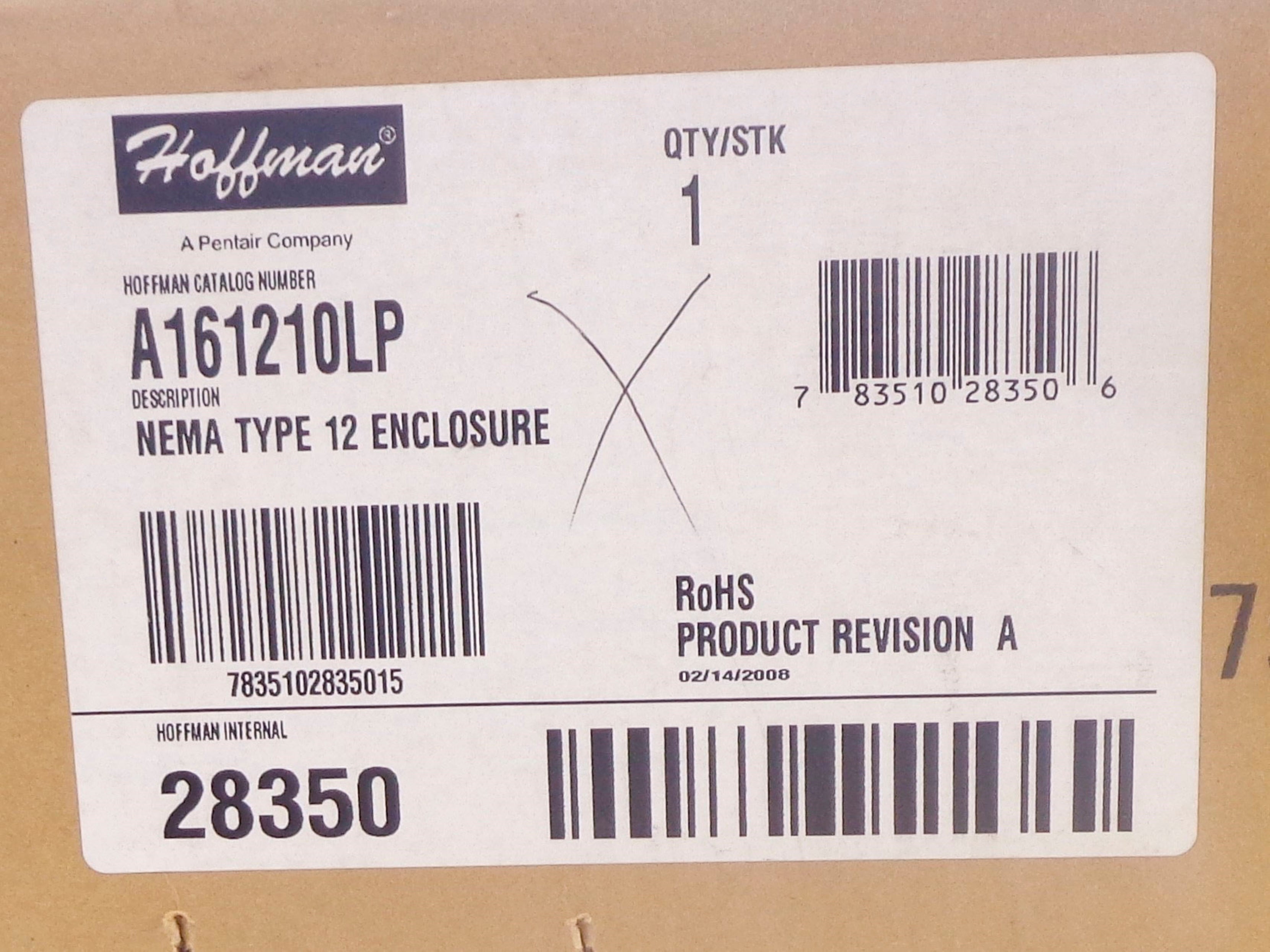 HOFFMAN A161210LP NSFS