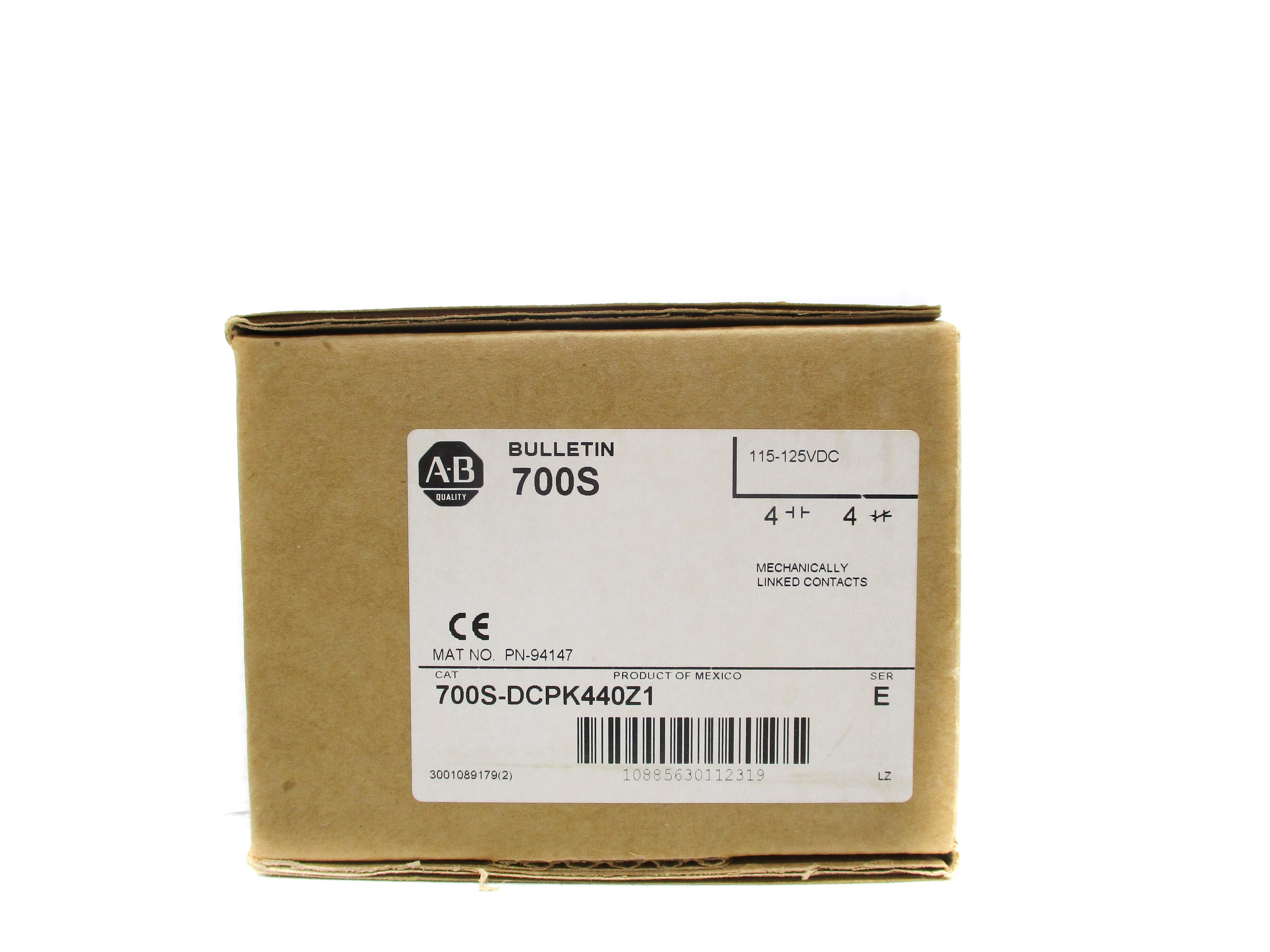 INDUSTRIAL SPARE PART 700S-DCPK440Z1 SER. E 125VDC (BR/WH) NSMP