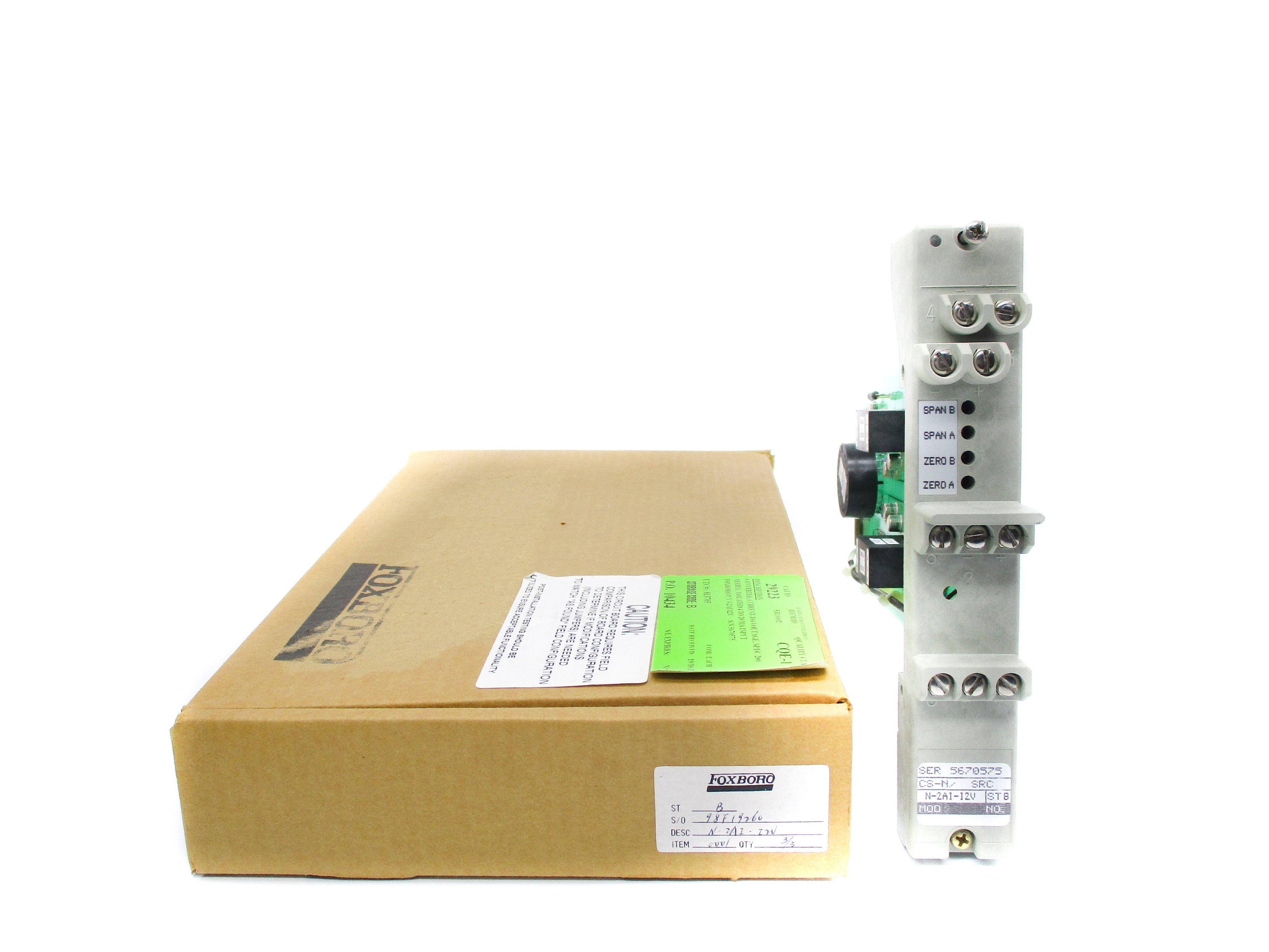FOXBORO N-2AI-I2V NSMP