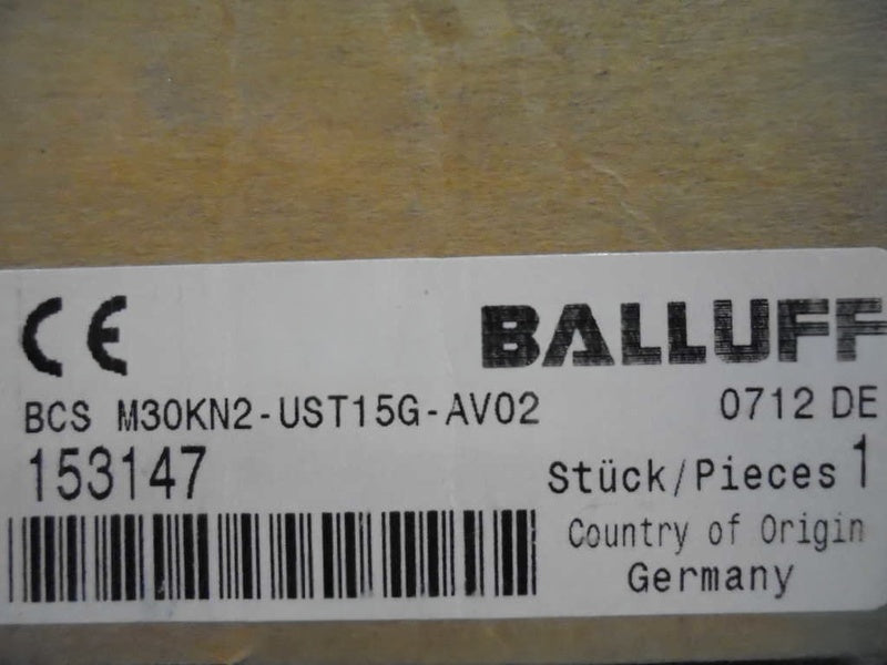 BALLUFF BCS M30KN2-UST15G-AV02  NSMP