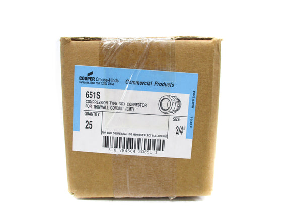 CROUSE HINDS 651S (PKG OF 25) NSMP