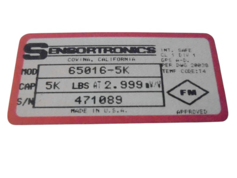 SENSORTRONICS 65016-5K  NSNP