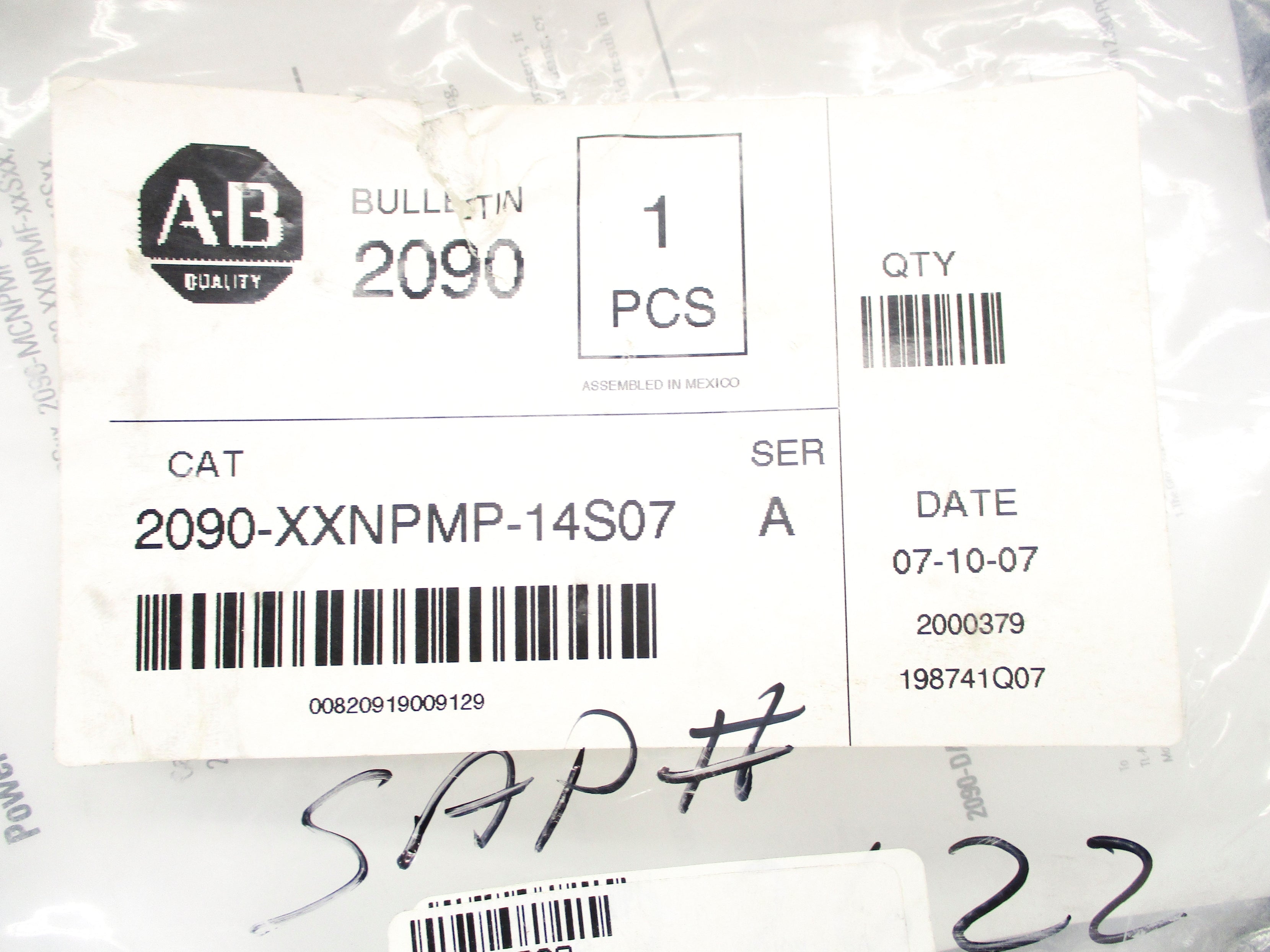 INDUSTRIAL SPARE PART 2090-XXNPMP-14S07 SER. A NSMP