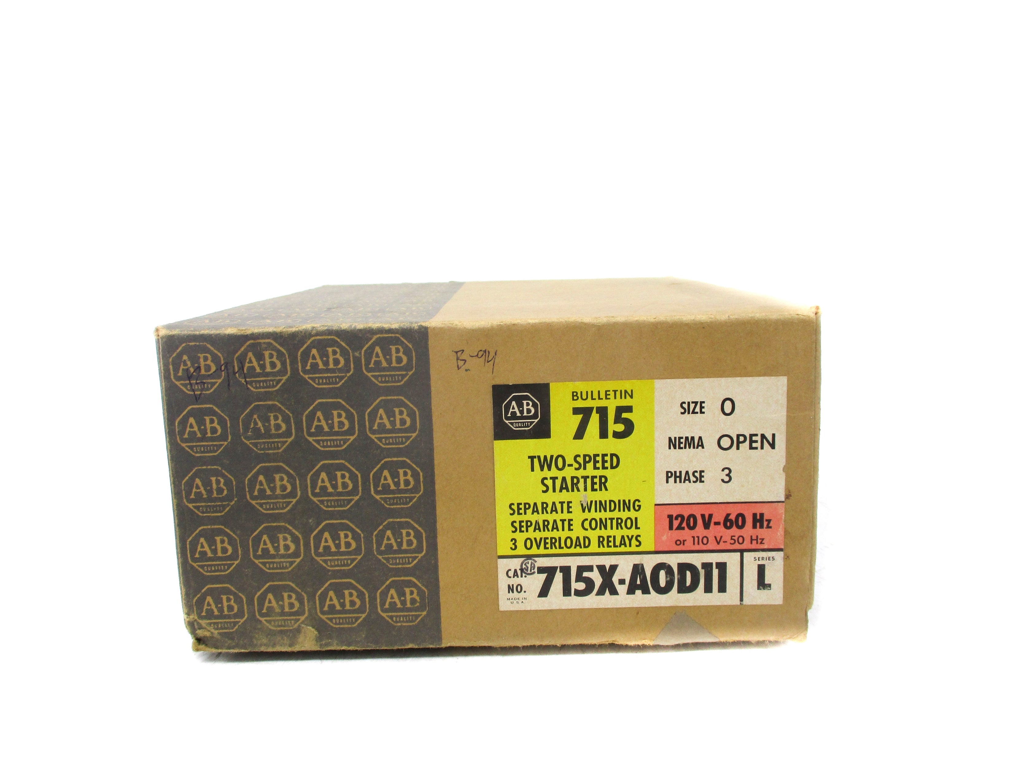 ALLEN BRADLEY 715X-AOD11 SER. L (BR/YL) NSMP
