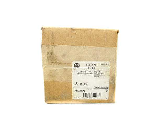 ALLEN BRADLEY 609-BCW SER. K (BR/WH) NSFS