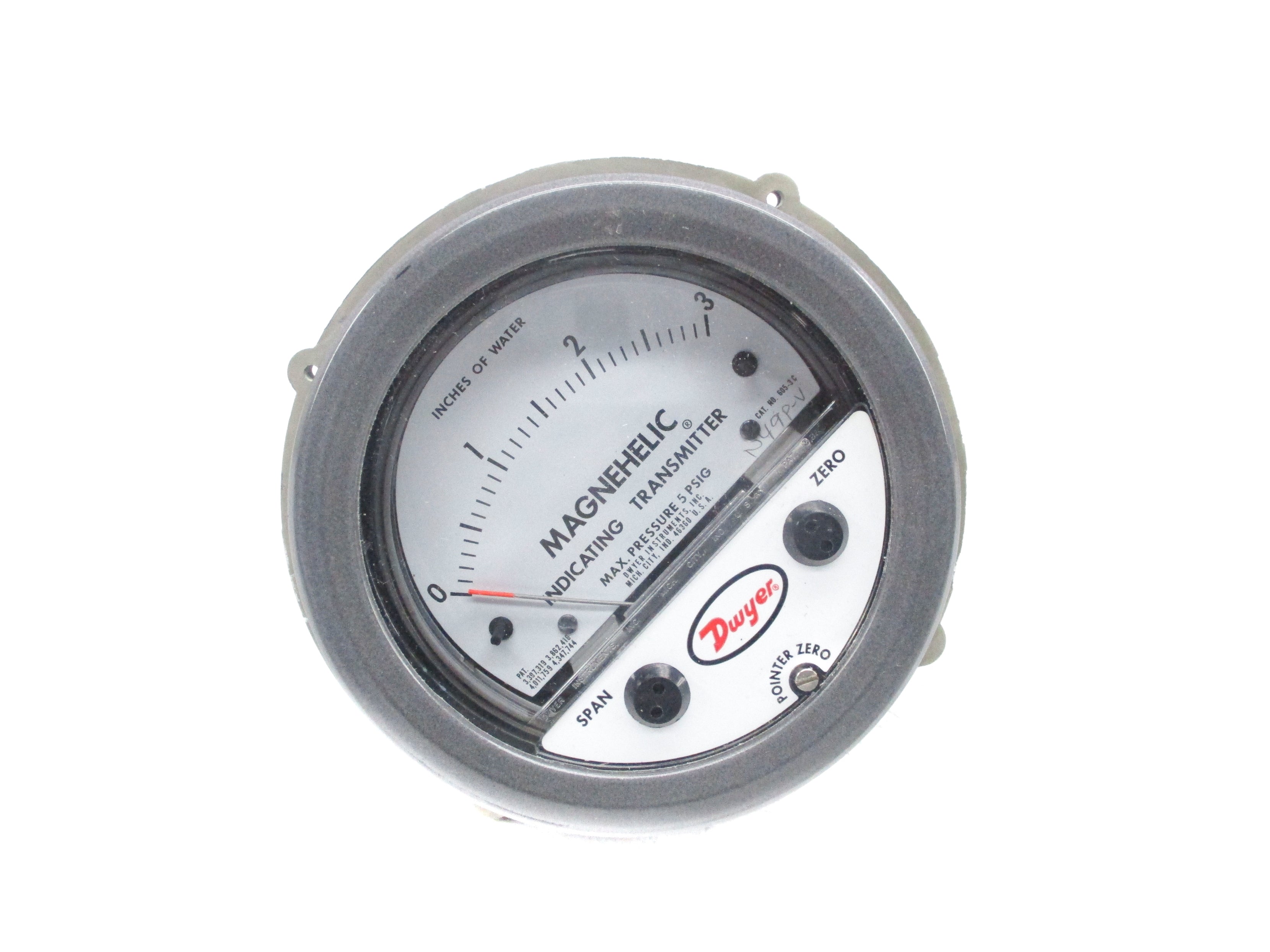DWYER 605-3C 5PSI  0-3 NSNP
