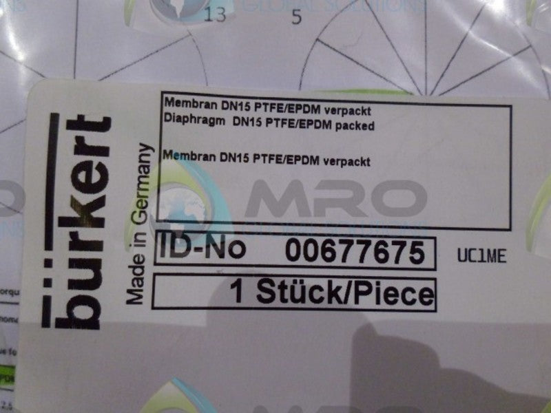 BURKET 00677675 DIAPHRAGN DN15 * NEW IN FACTORY BAG *
