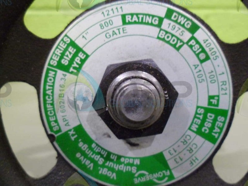 FLOWSERVE 1211 100PSI 1975DWG API602/B16.34  NSNP