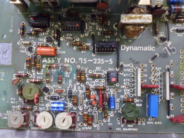 DYNAMATIC 15-235-5 CONTROL BOARD ASSEMBLY  UNMP