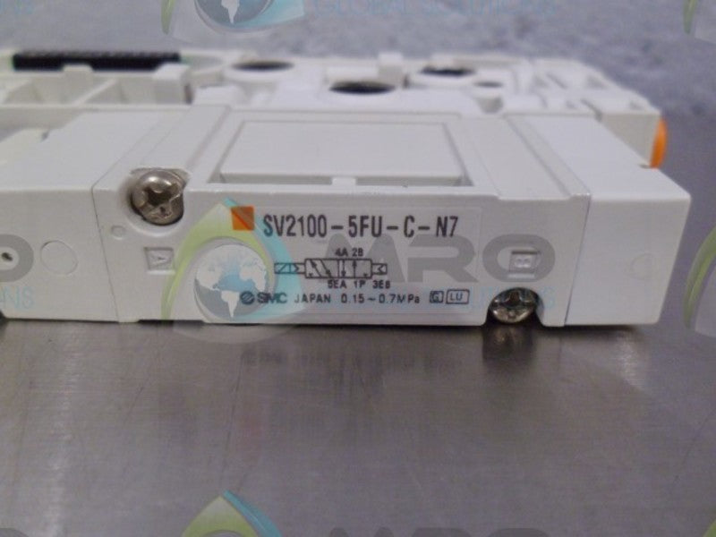 SMC SV2100-5FU-C-N7 VALVE, CASSETTE W/ MFLD BLOCK * NEW IN FACTORY BAG *