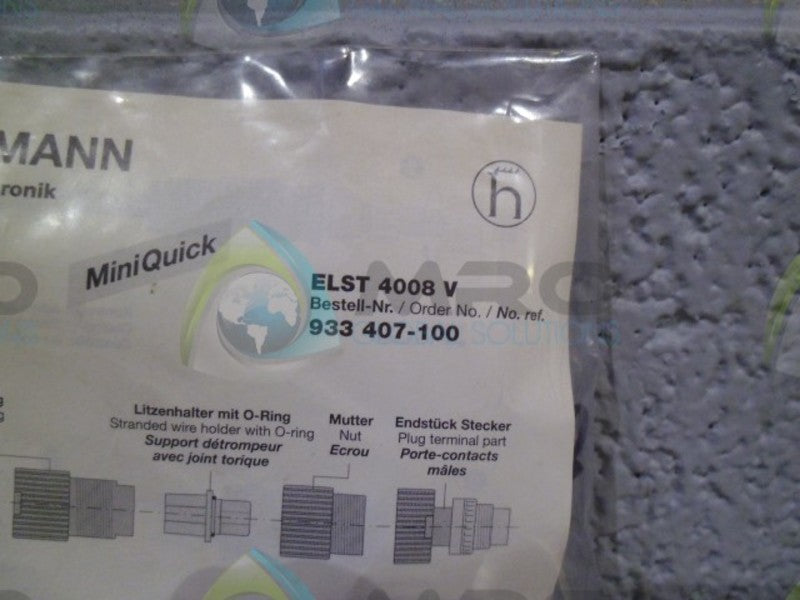 HIRSCHMANN 933-407-100 CABLE PLUG * NEW IN ORIGINAL PACKAGE *